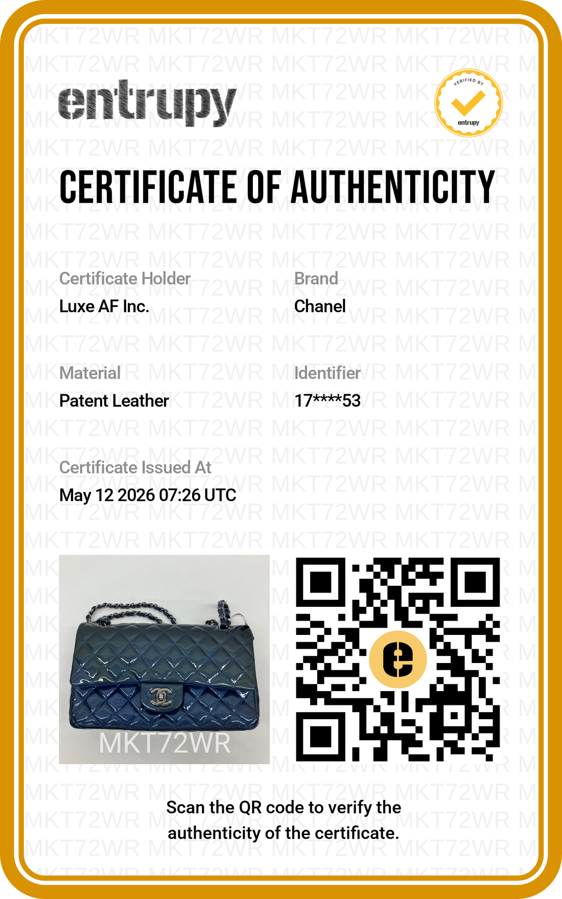 Chanel Classic Flap Blue Quilted Patent Leather Jumbo Flap Bag With Silver Buckle(17***53) CC1902