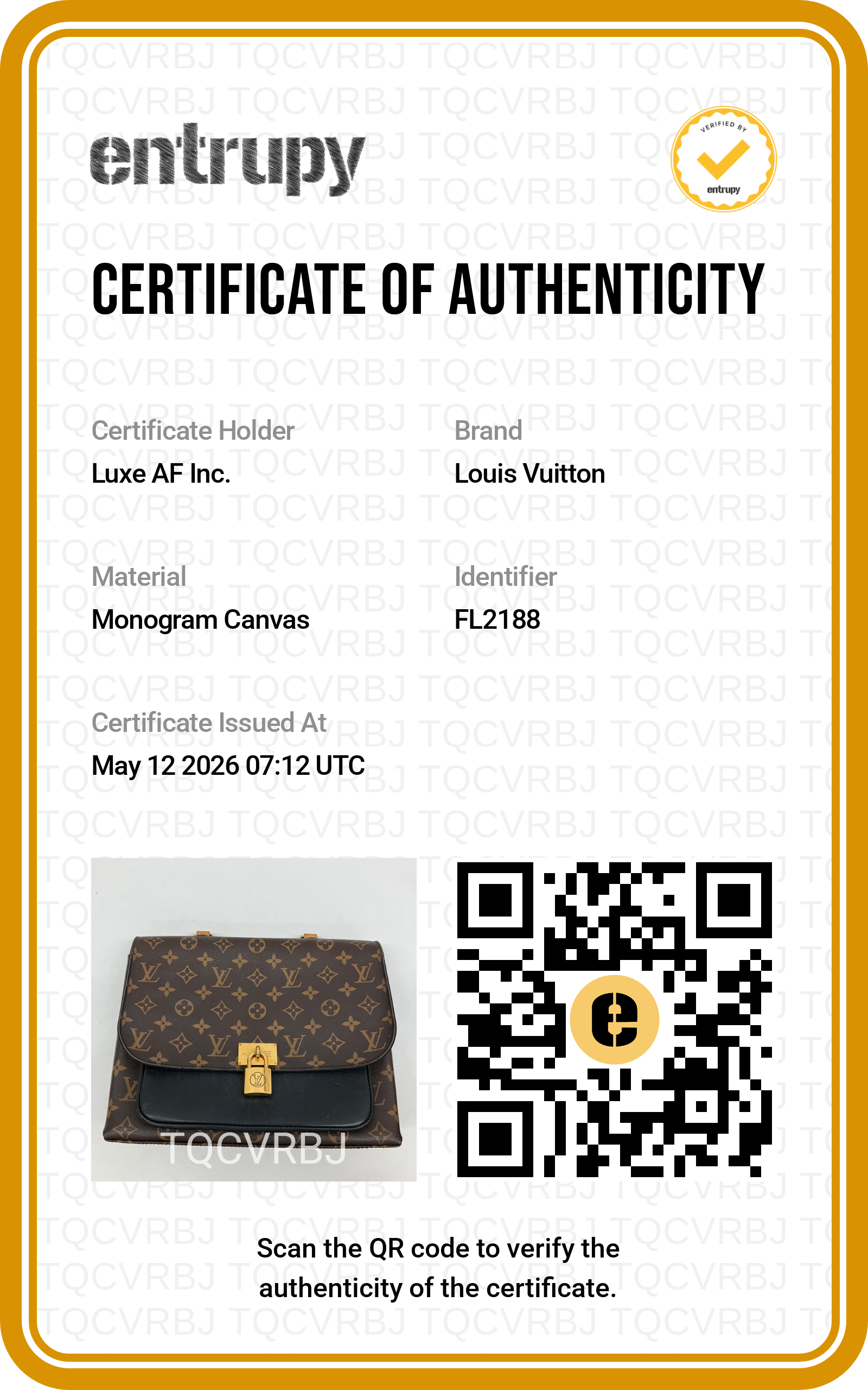 Louis Vuitton Marignan Monogram & Black Leather Messenger Bag LV2641
