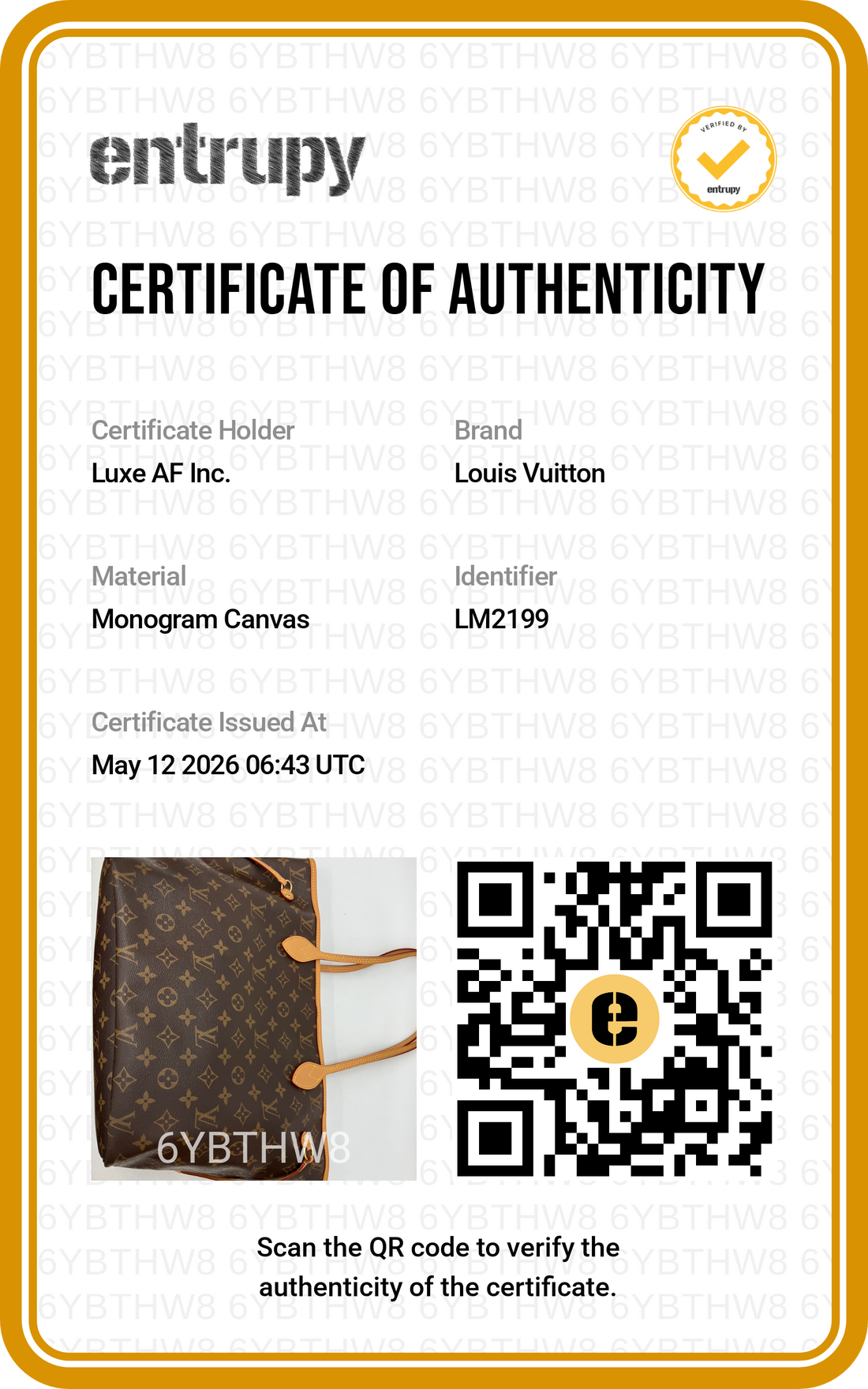 Louis Vuitton Neverfull Monogram Canvas Shoulder Bag LV2635