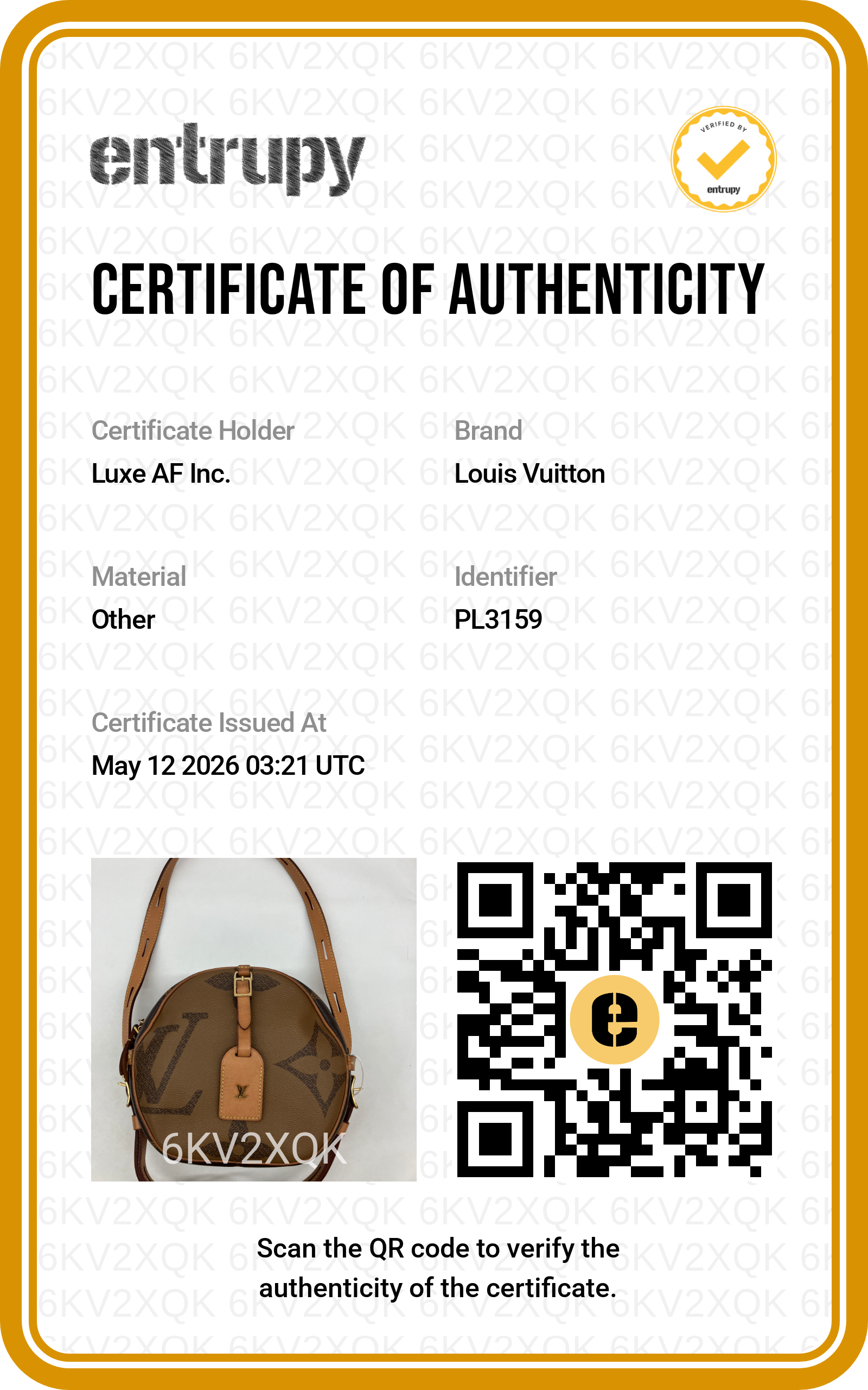 Louis Vuitton Monogram Canvas Boite Chapeau Bag LV2639