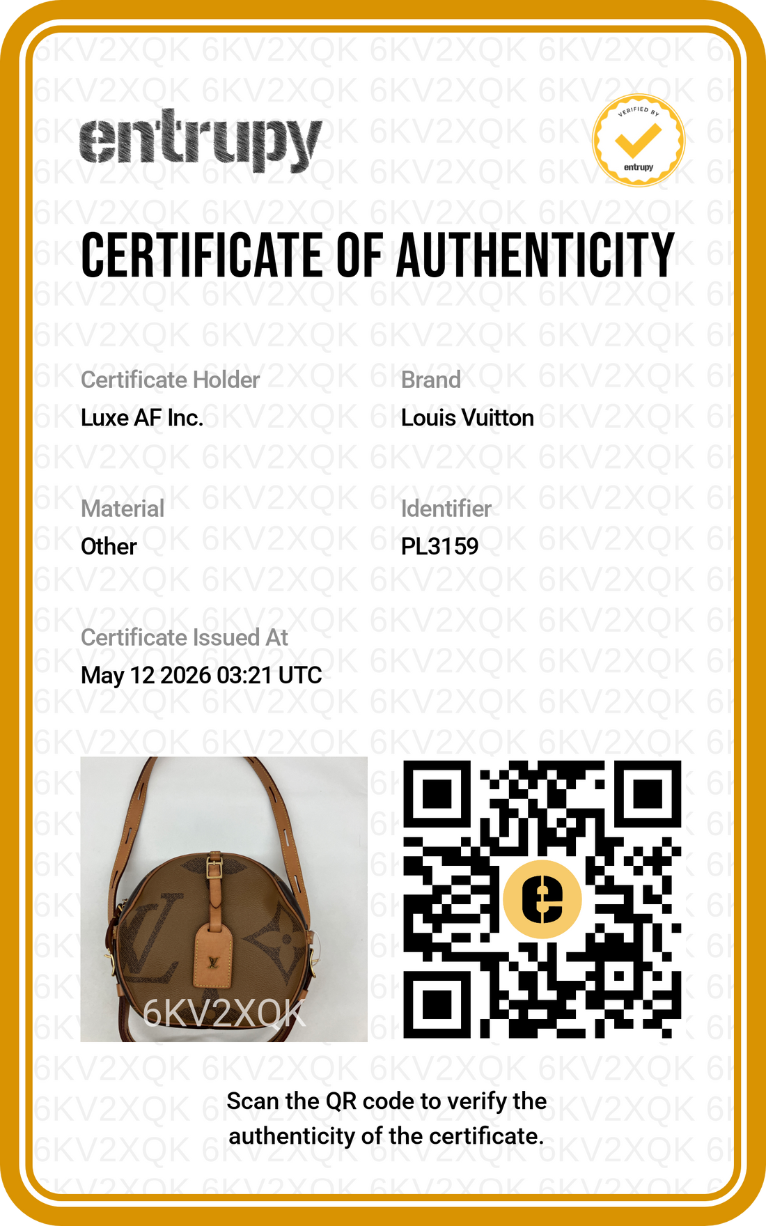 Louis Vuitton Monogram Canvas Boite Chapeau Bag LV2639