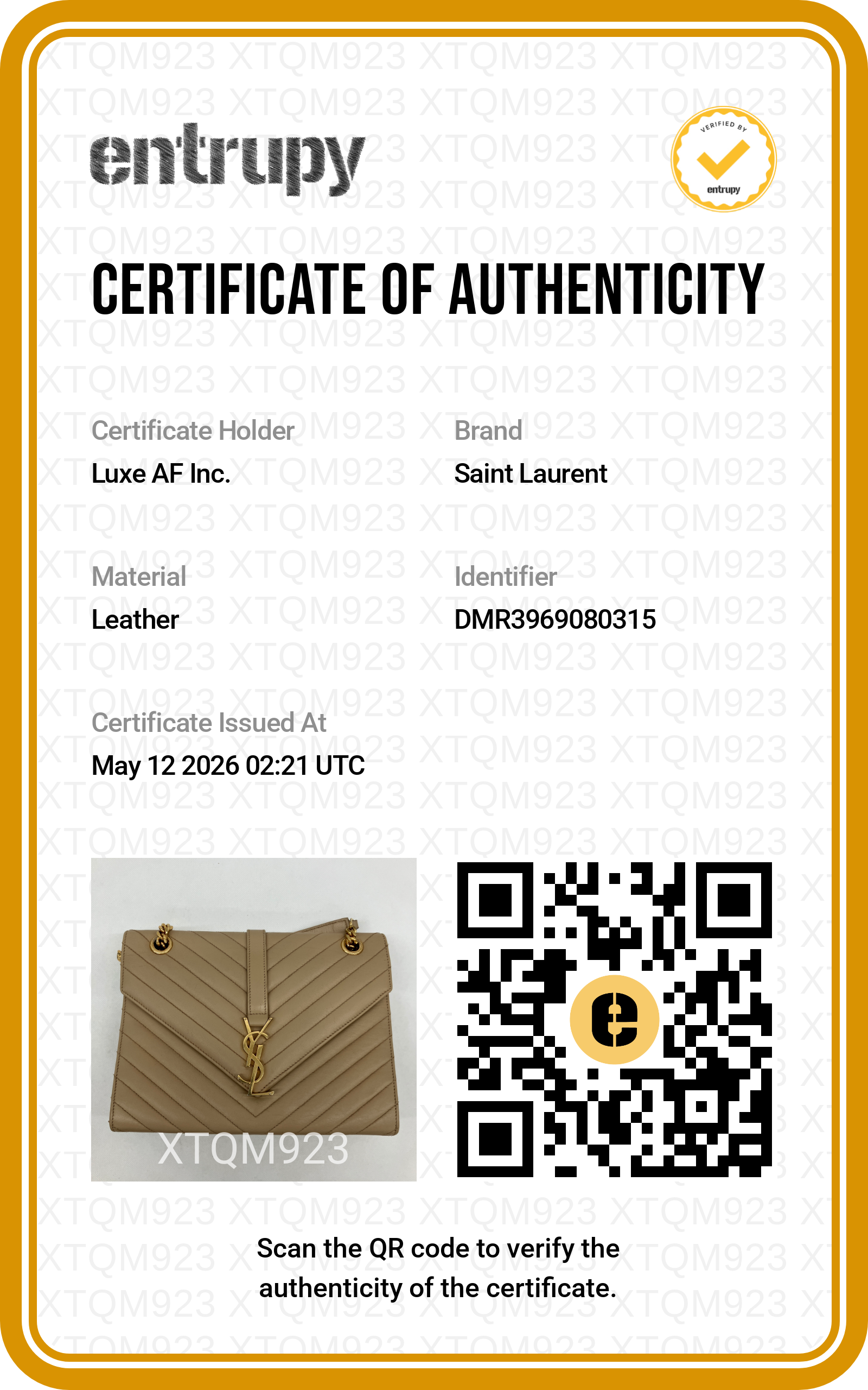 Saint Laurent Envelope Beige Chevron Quilted Leather Shoulder Bag SL199