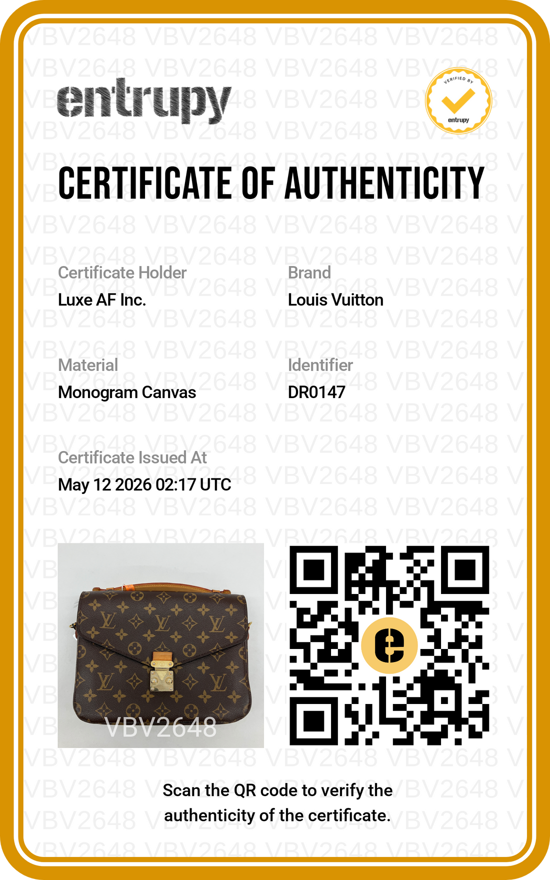 Louis Vuitton Monogram Canvas Pochette Metis LV2630