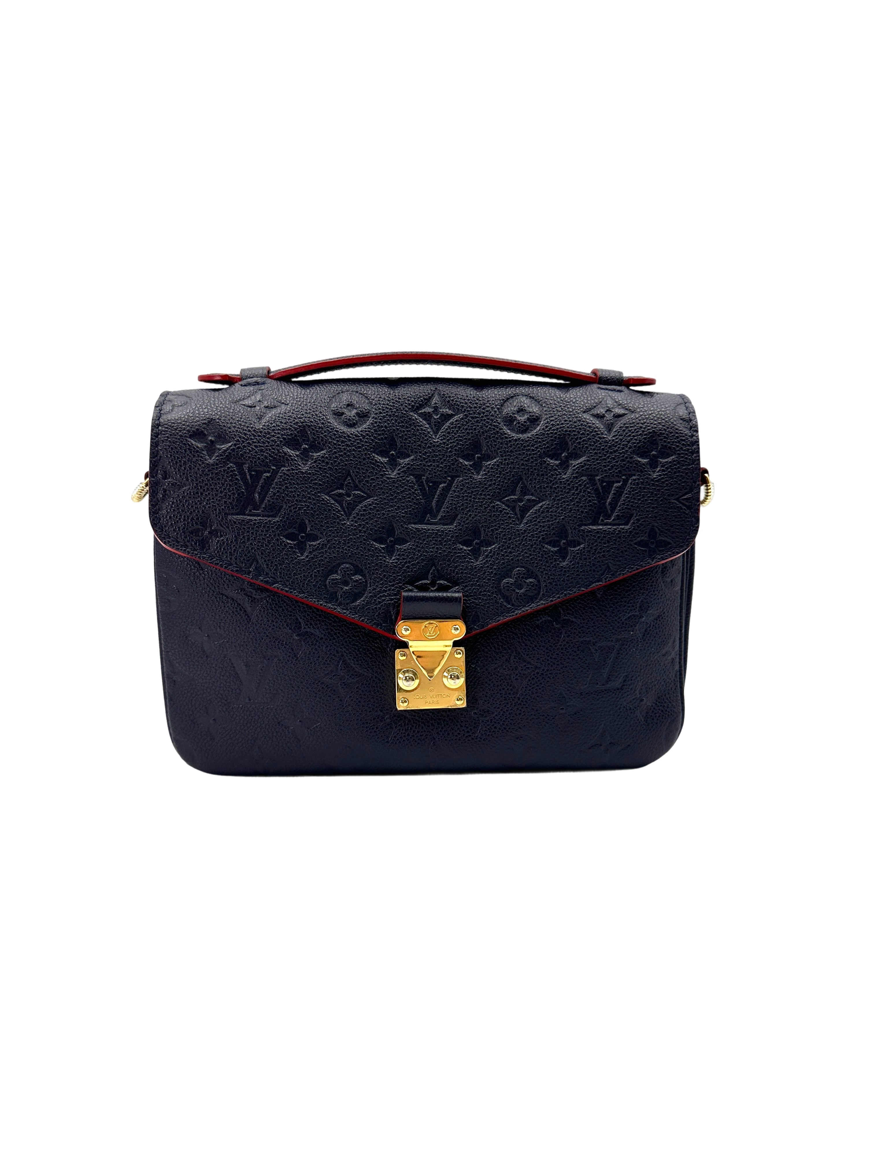 Louis Vuitton Navy Monogram Empreinte Leather Pochette Metis LV2651