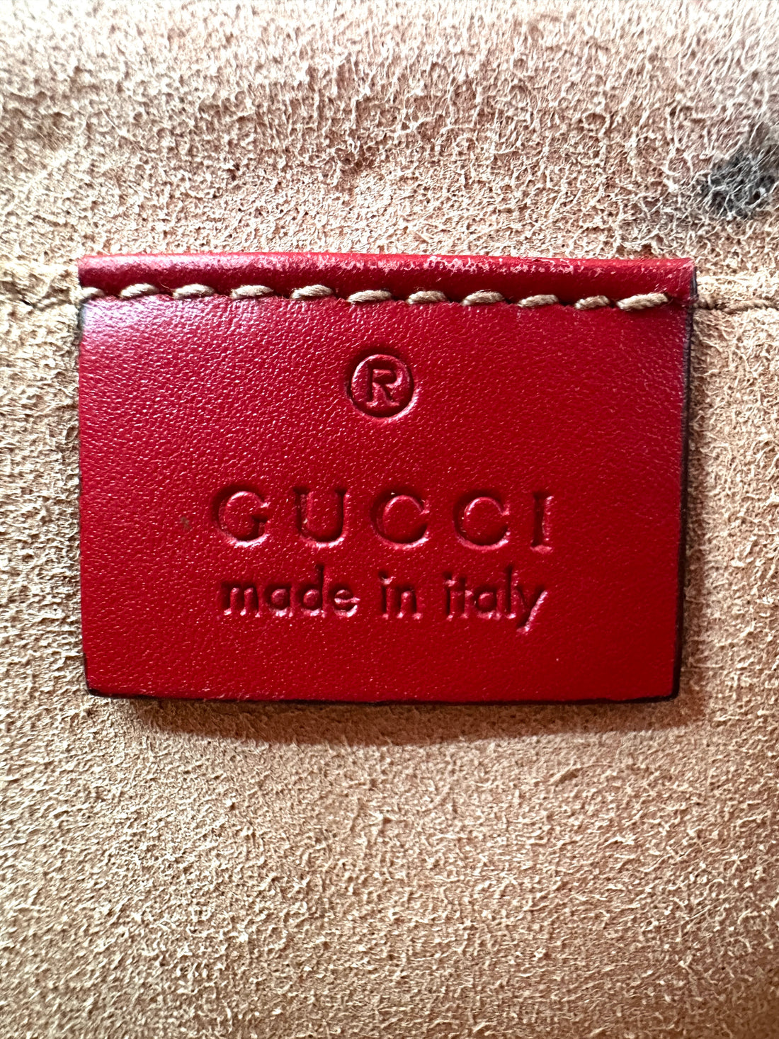 Gucci Padlock Red Guccissima Leather Shoulder Bag GG931