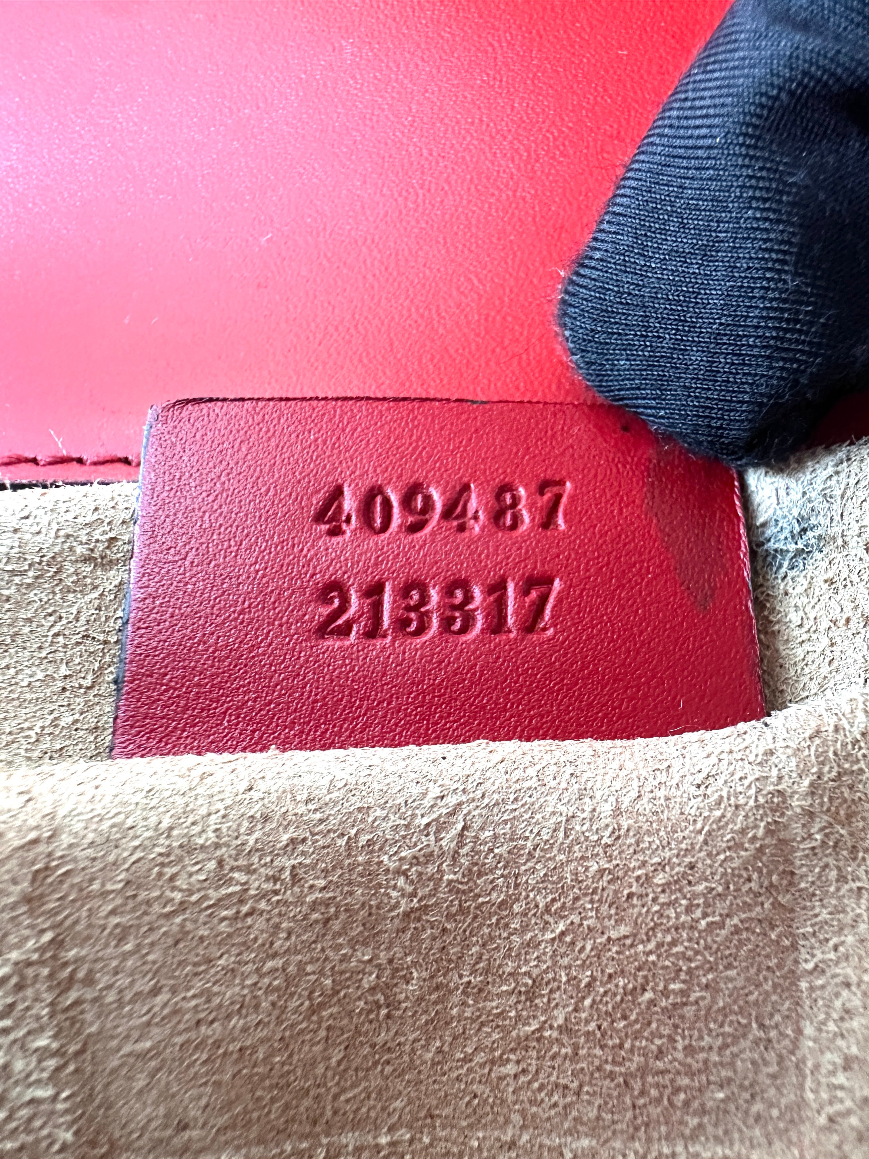 Gucci Padlock Red Guccissima Leather Shoulder Bag GG931