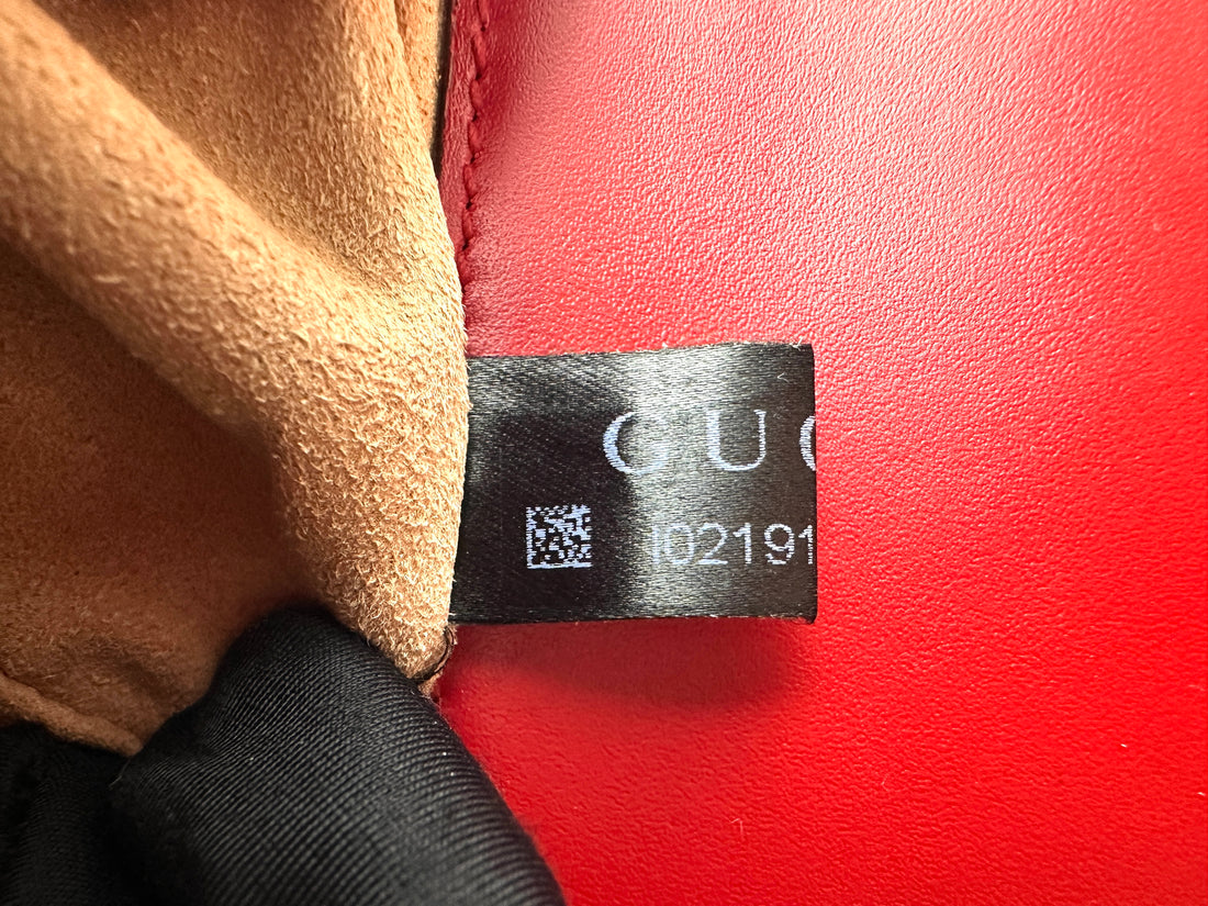 Gucci Padlock Red Guccissima Leather Shoulder Bag GG931