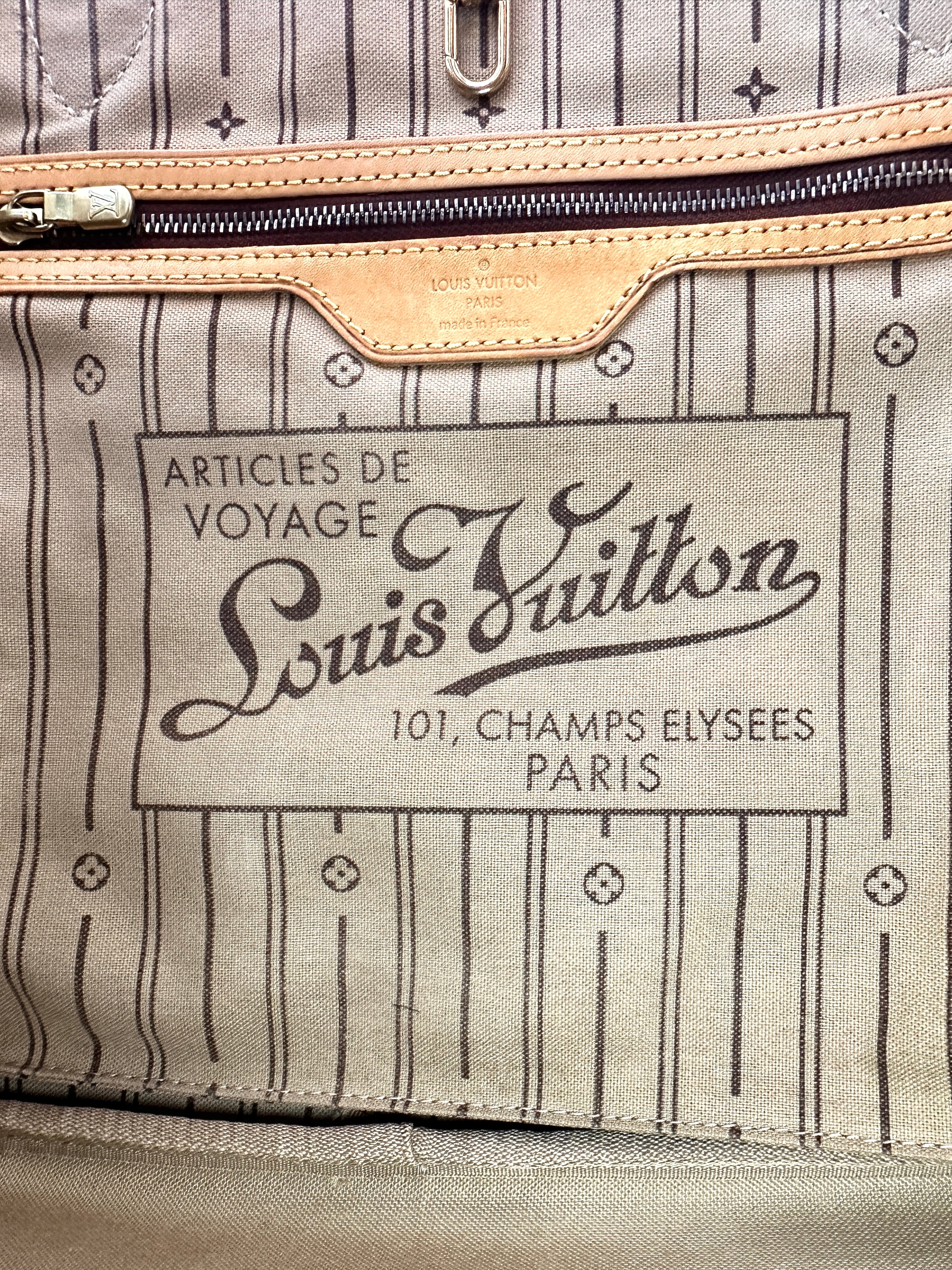 Louis Vuitton Neverfull Monogram Canvas Shoulder Bag LV2648