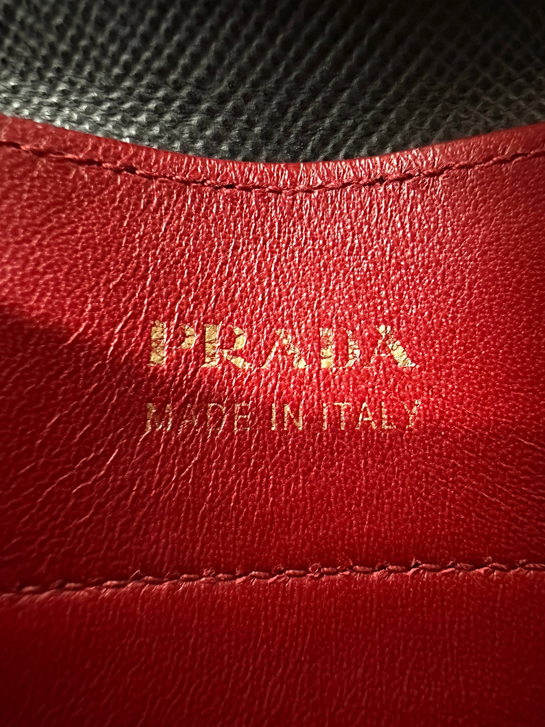 Prada Double Black Saffiano Cuir Leather Handle Bag PR312
