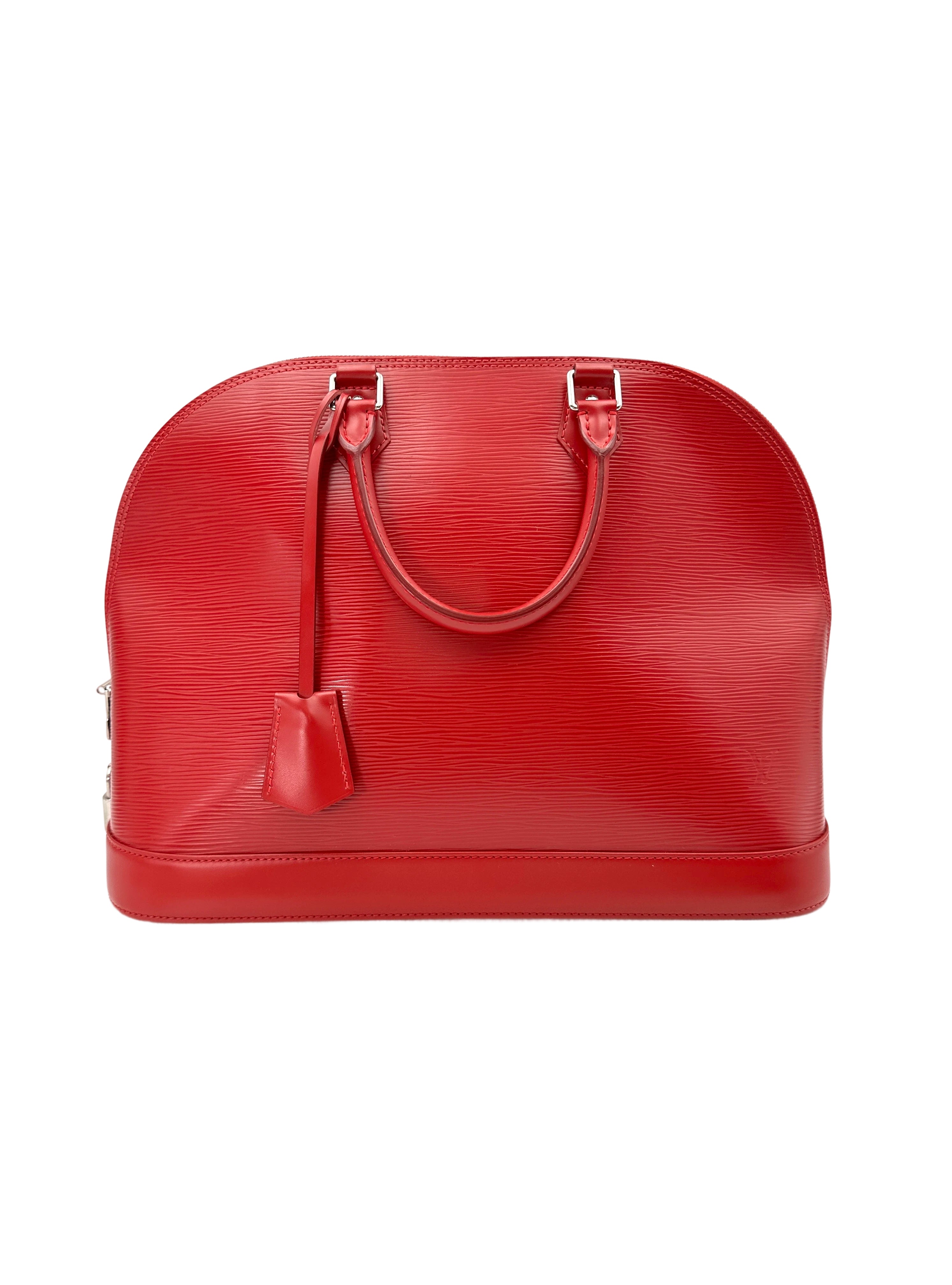 Louis Vuitton Alma Red Epi Leather Handle Bag LV2652