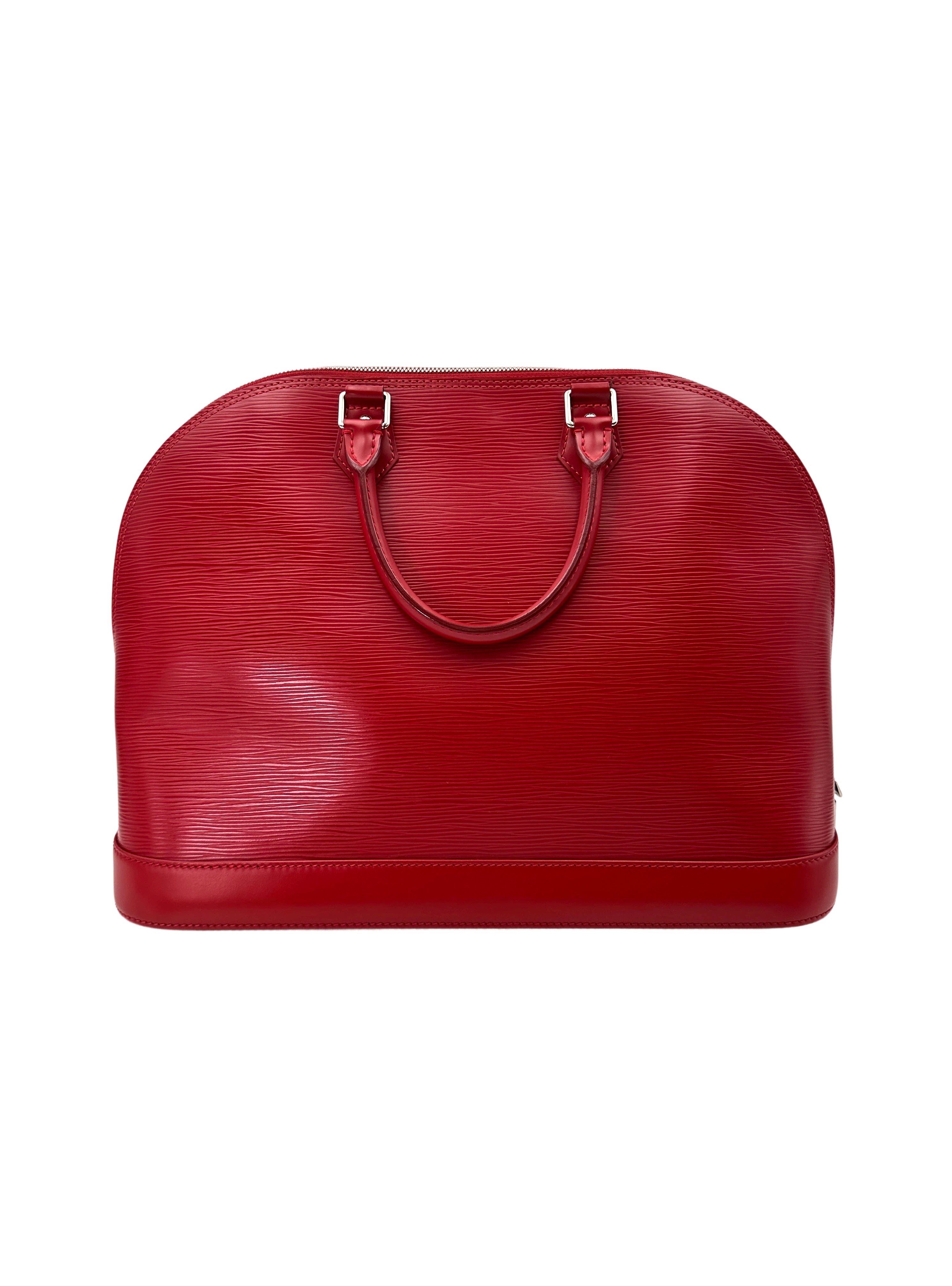 Louis Vuitton Alma Red Epi Leather Handle Bag LV2652