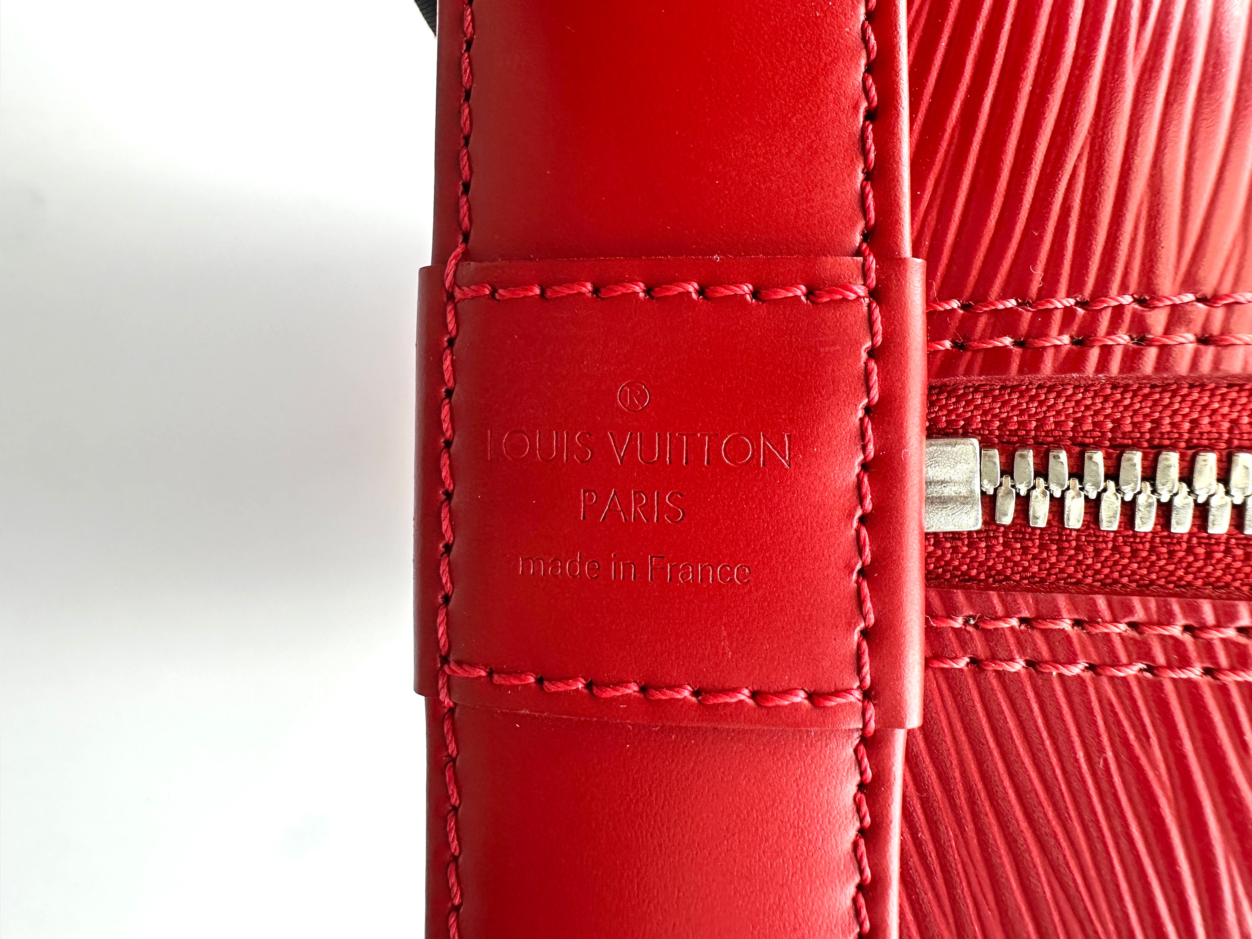 Louis Vuitton Alma Red Epi Leather Handle Bag LV2652