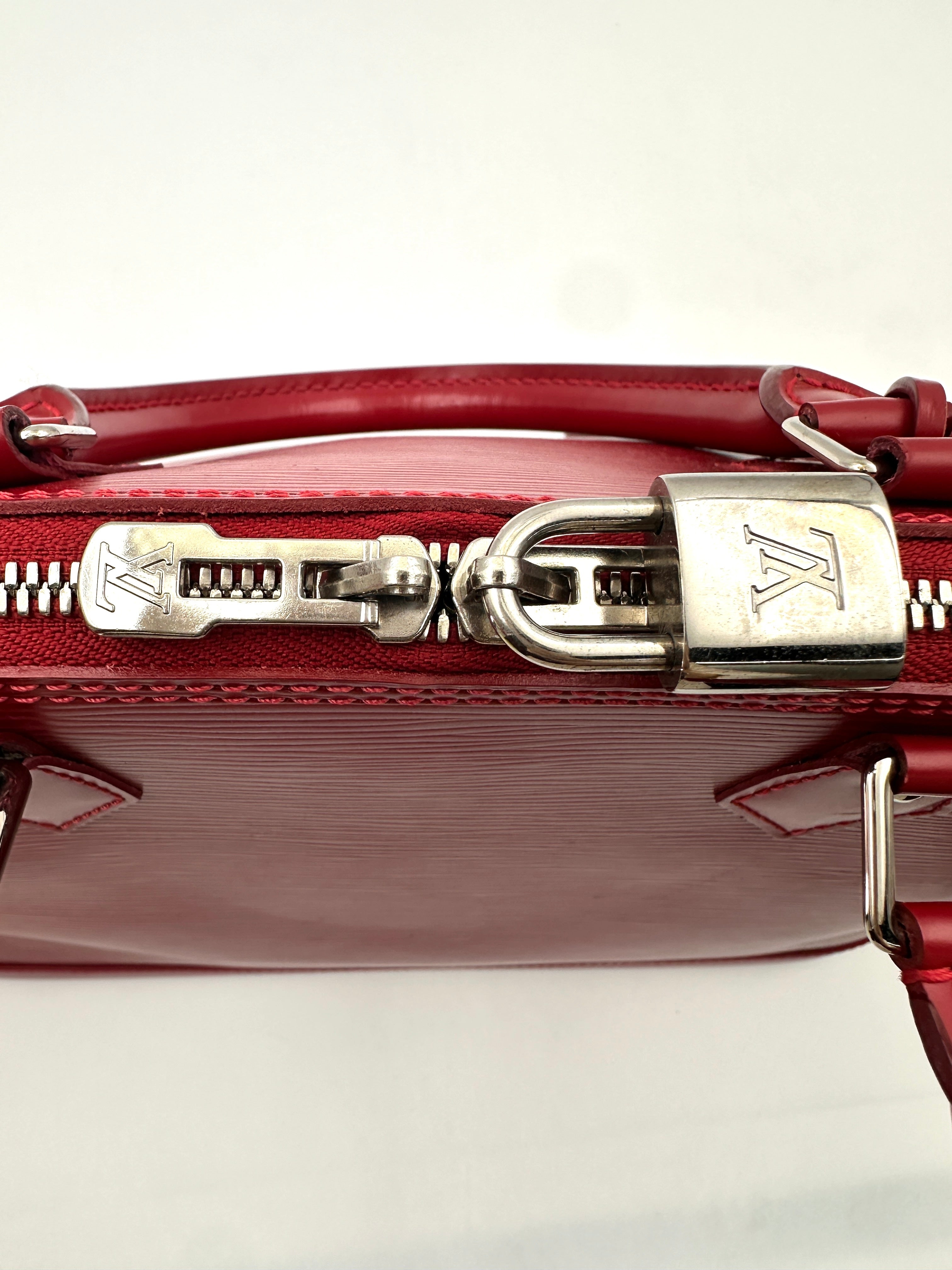 Louis Vuitton Alma Red Epi Leather Handle Bag LV2652
