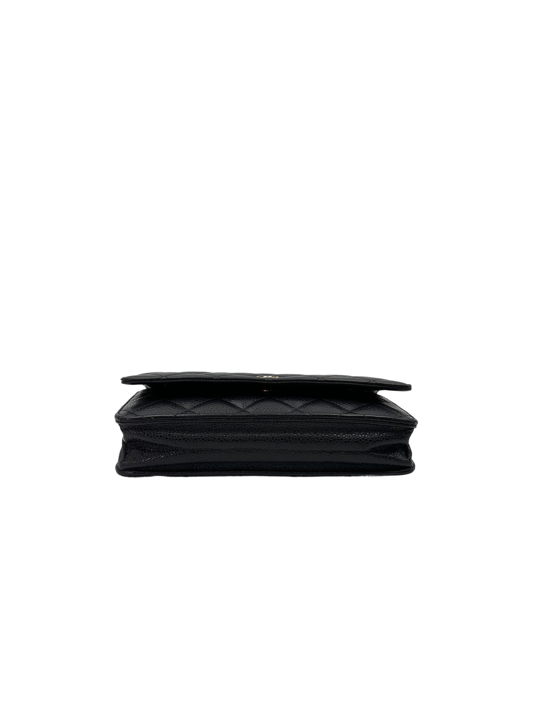 Chanel Black Quilted Leather Wallet On Chain(17***69) IRIS215