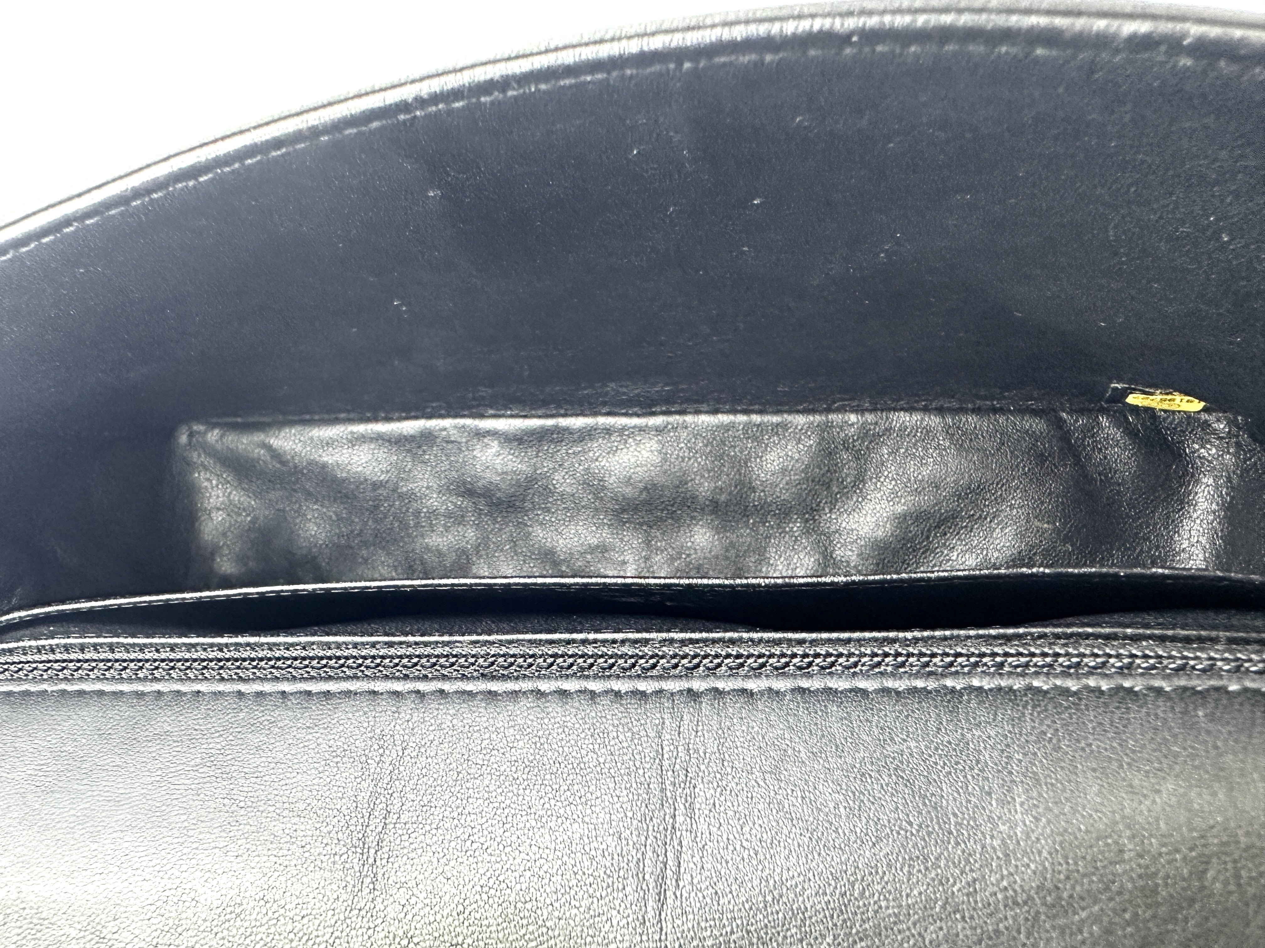 Chanel Classic Flap Black Quilted Leather Medium Size Flap Bag With Crystal Charms(19***27) IRIS216