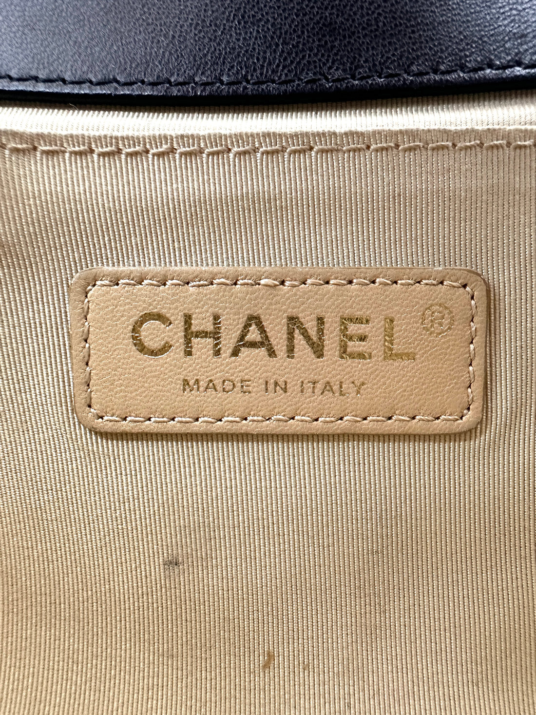 Chanel LeBoy Black Quilted Lambskin Medium Size Flap Bag With Gold Buckle(24***59) CC1909