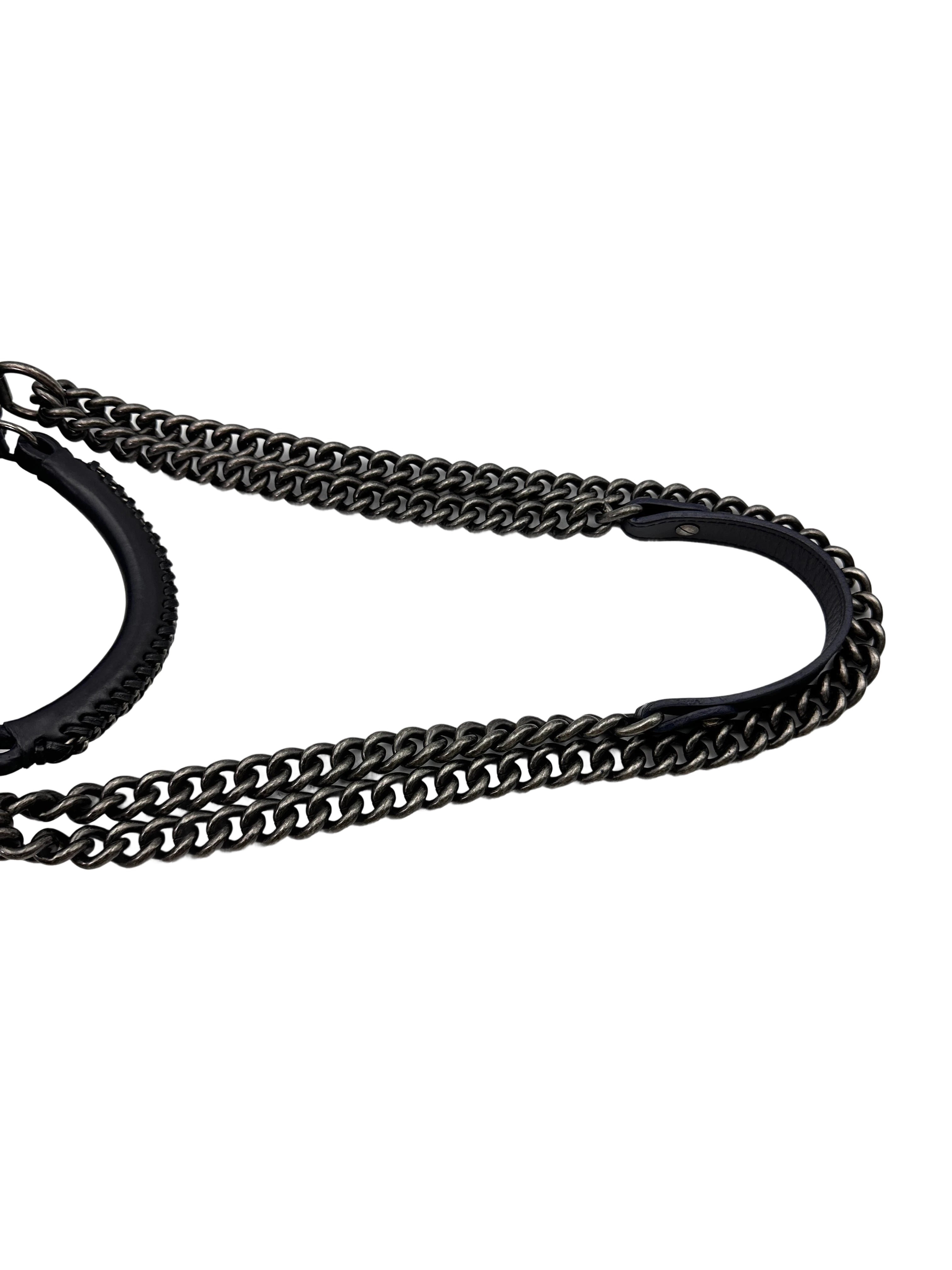Chanel LeBoy Black Quilted Leather Top Handle Flap Bag With Silver Buckle(21***13) CC1910