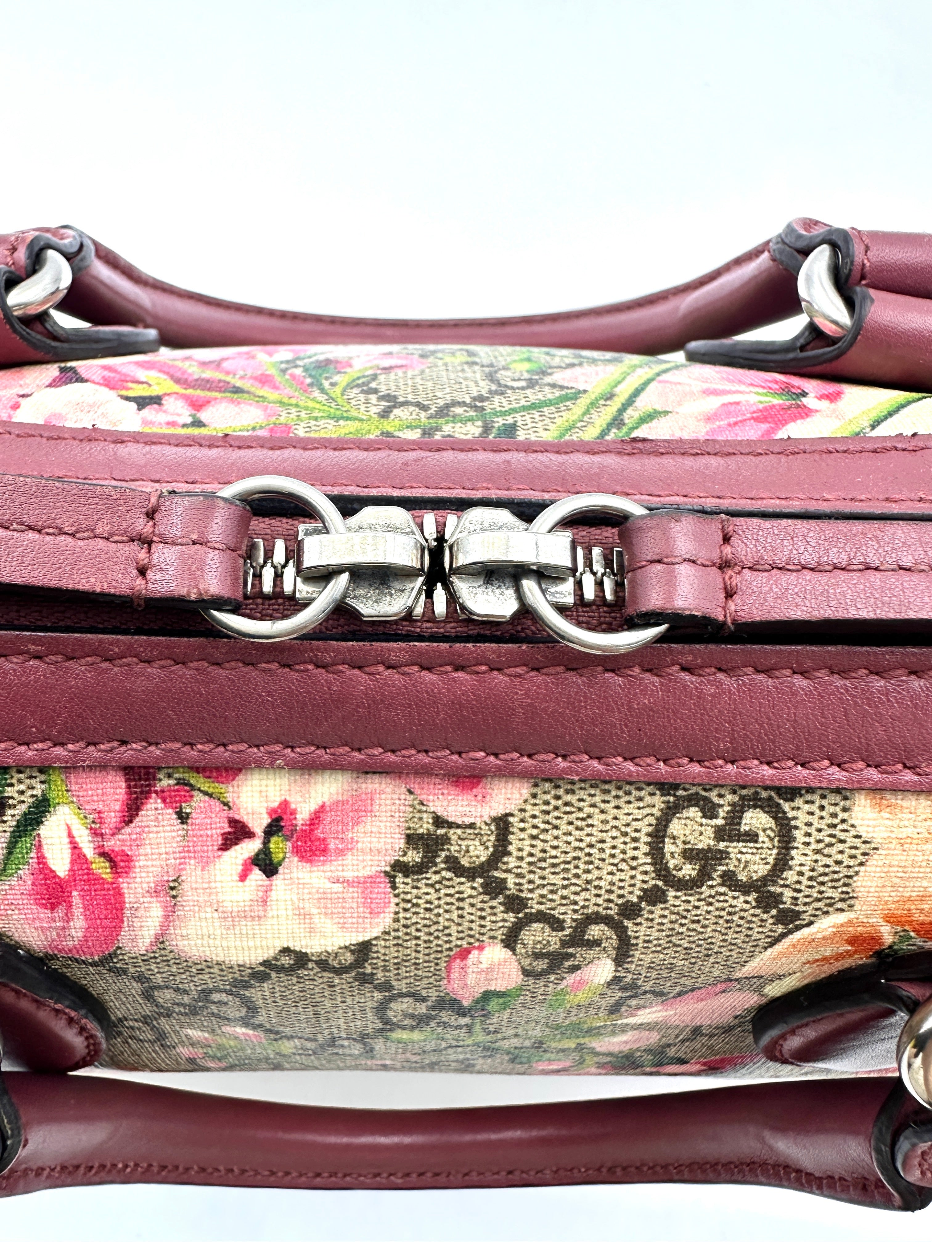 Gucci GG Supreme Blooms Floral Print Boston Bag GG936