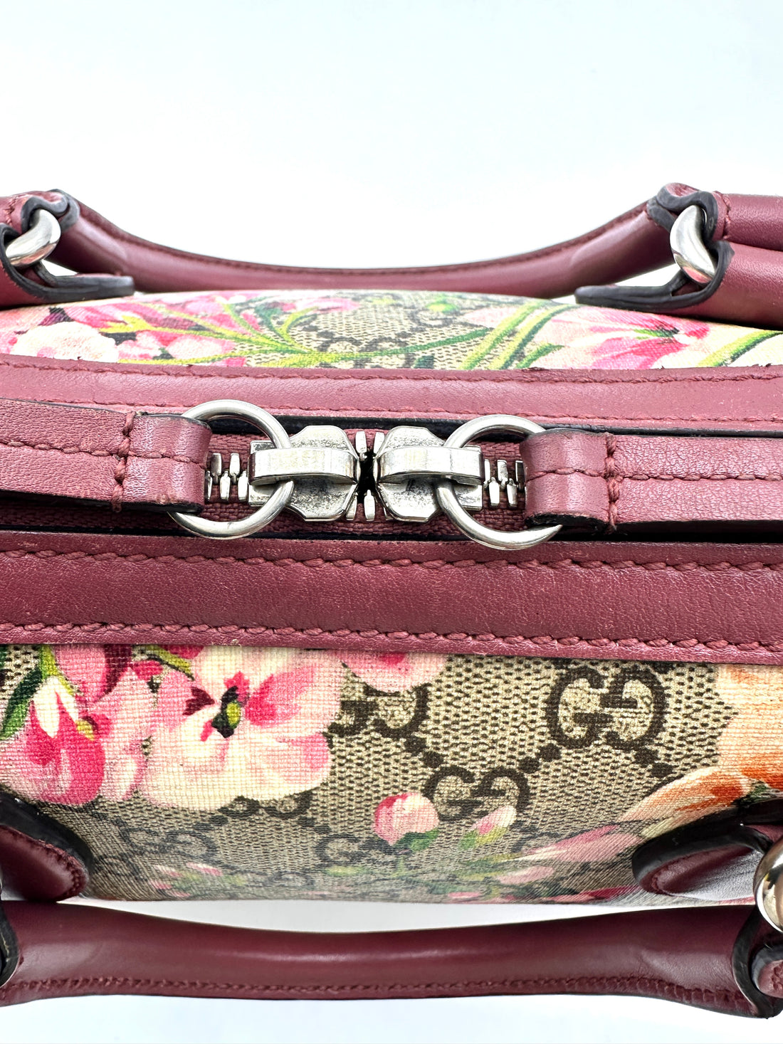 Gucci GG Supreme Blooms Floral Print Boston Bag GG936