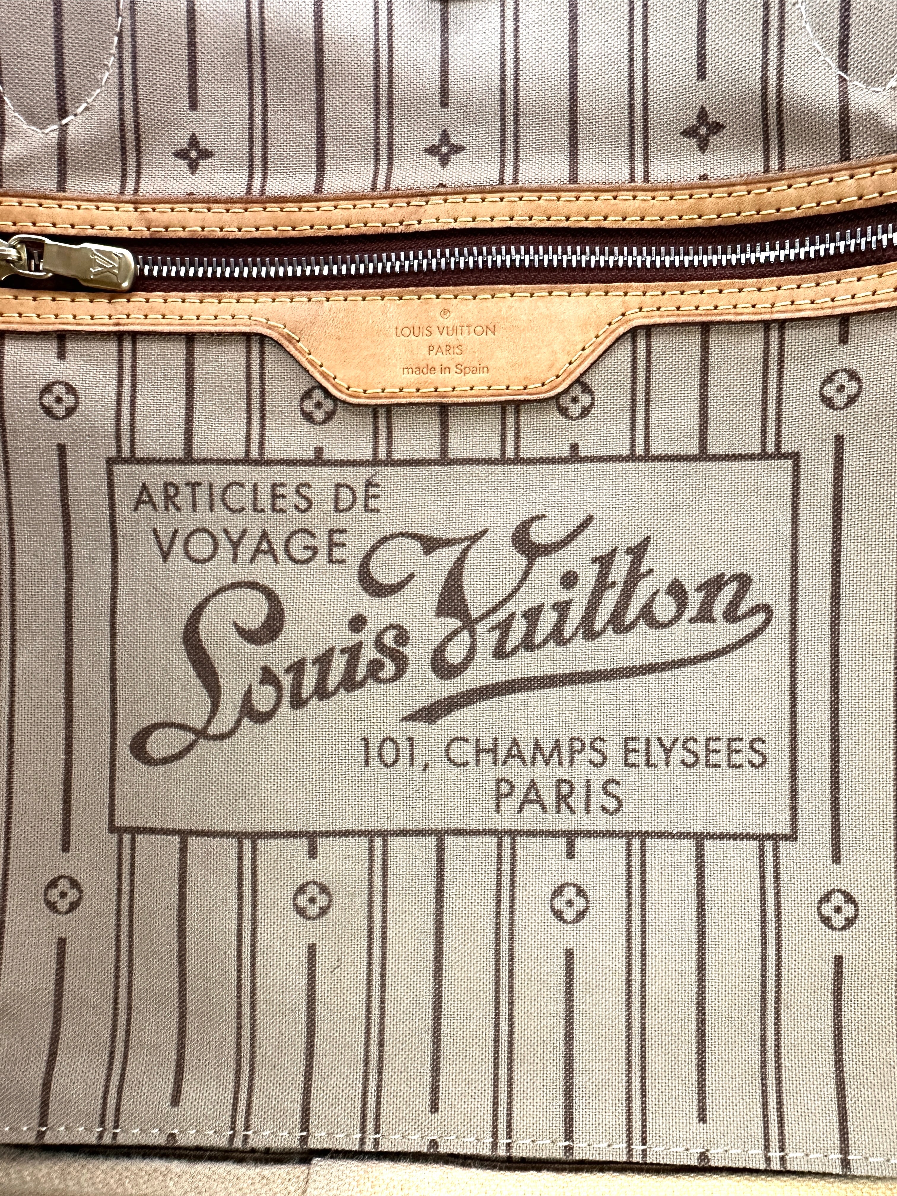 Louis Vuitton Neverfull Monogram Canvas Shoulder Bag LV2644