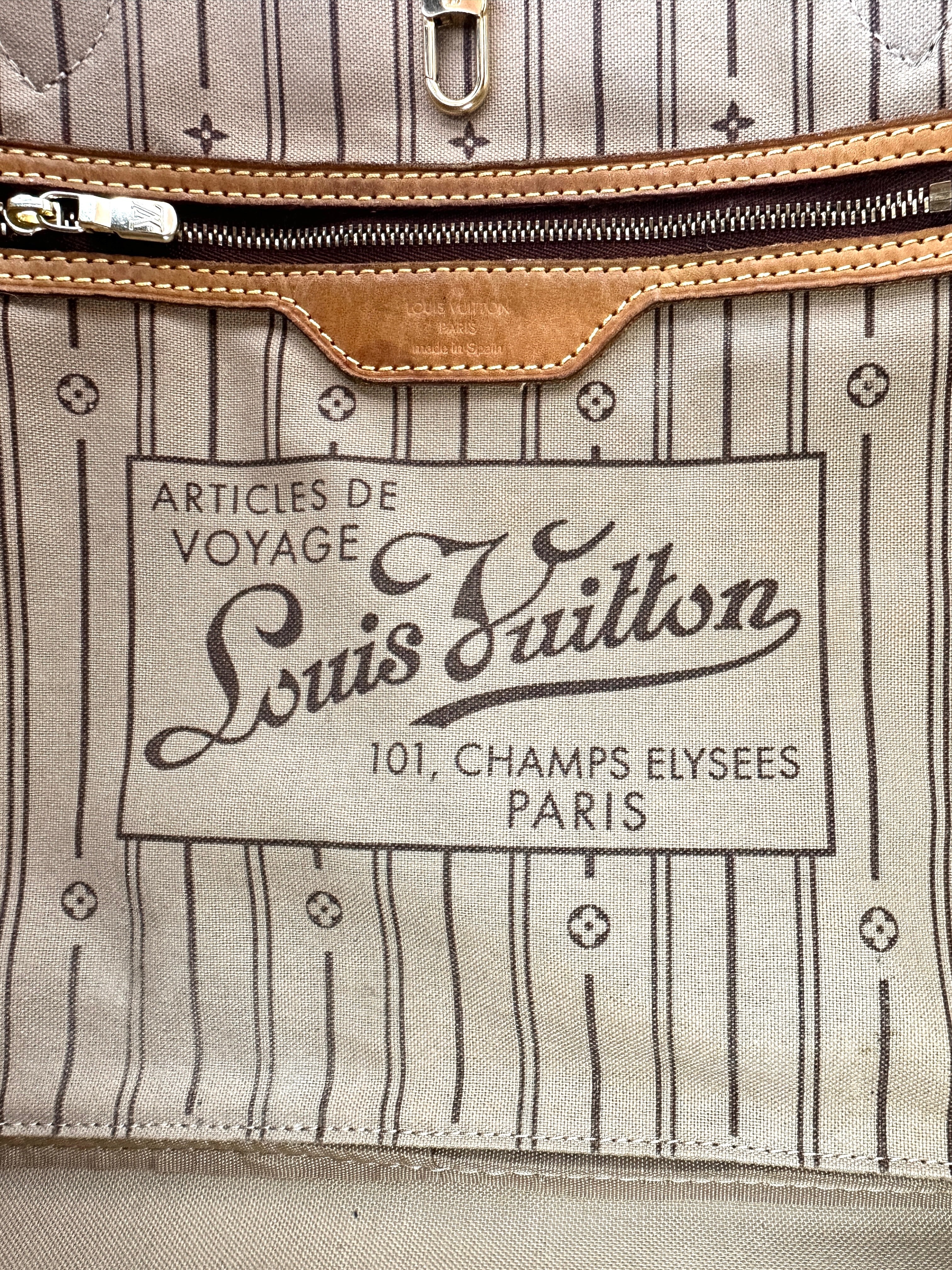 Louis Vuitton Neverfull Monogram Canvas Shoulder Bag LV2649