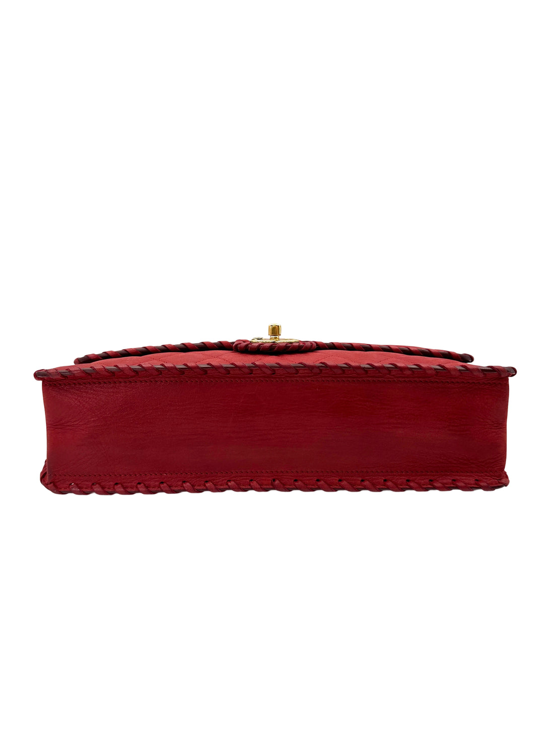 Chanel Classic Flap Red Quilted Leather Shoulder Bag With Gold Buckle(21***53) CC1905