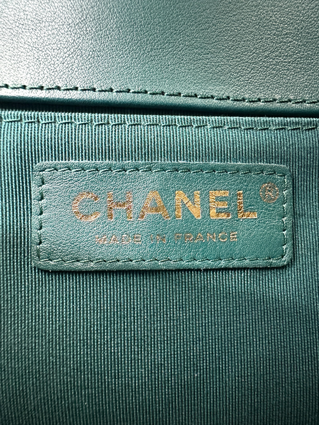Chanel LeBoy Blue Chevron Quilted Leather Medium Size Flap Bag With Gold Buckle(27***16) IRIS217