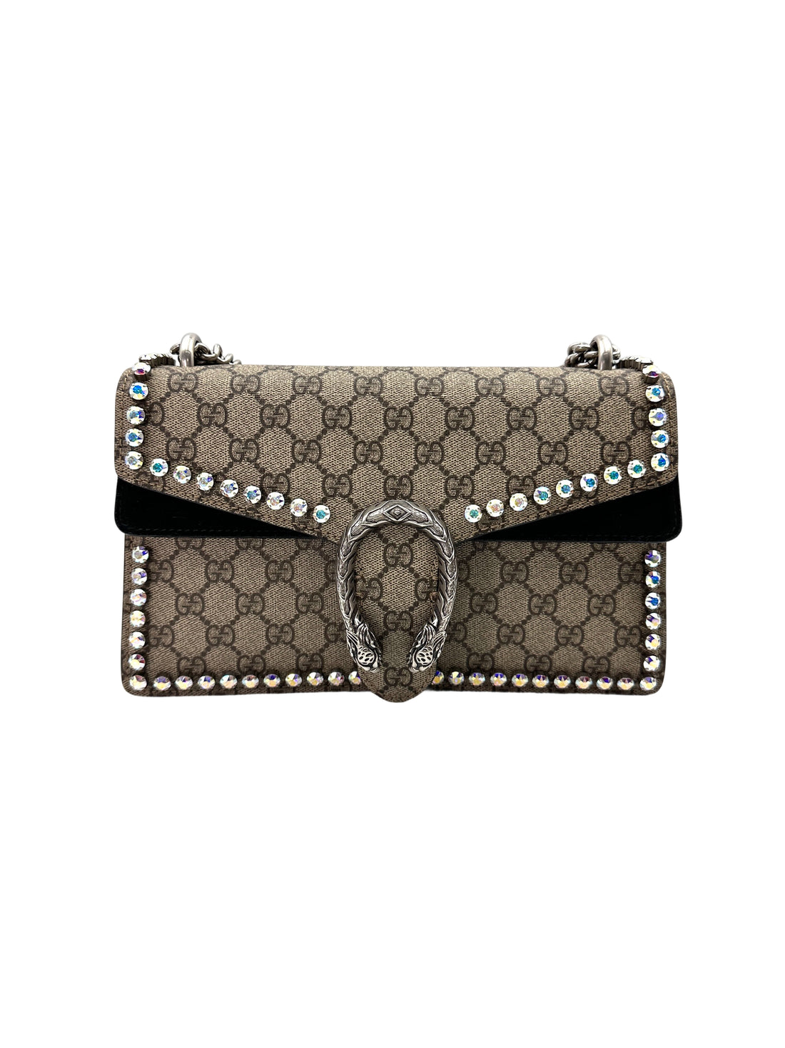 Gucci Dionysus GG Supreme Crystal Canvas Shoulder Bag GG933