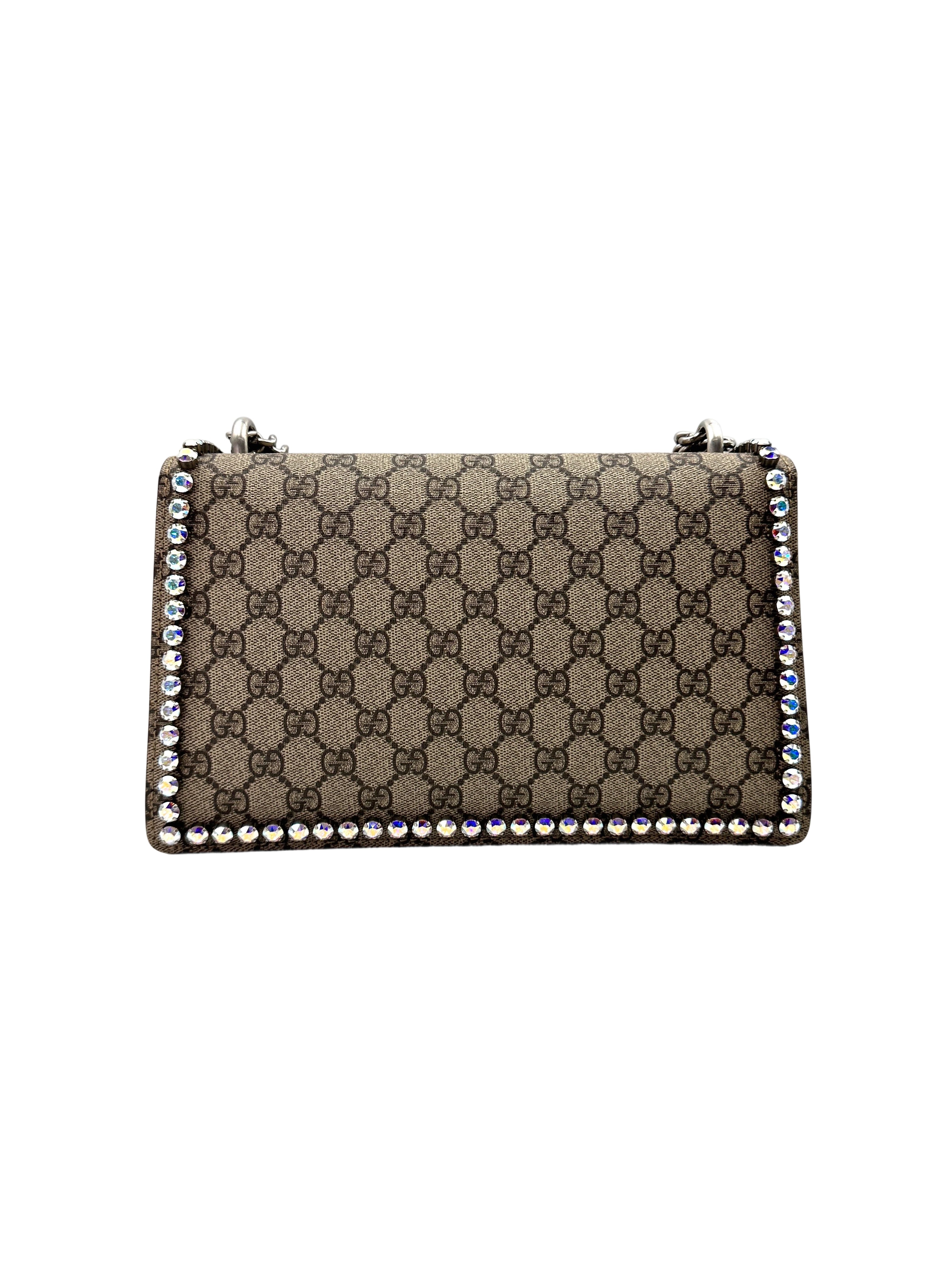 Gucci Dionysus GG Supreme Crystal Canvas Shoulder Bag GG933