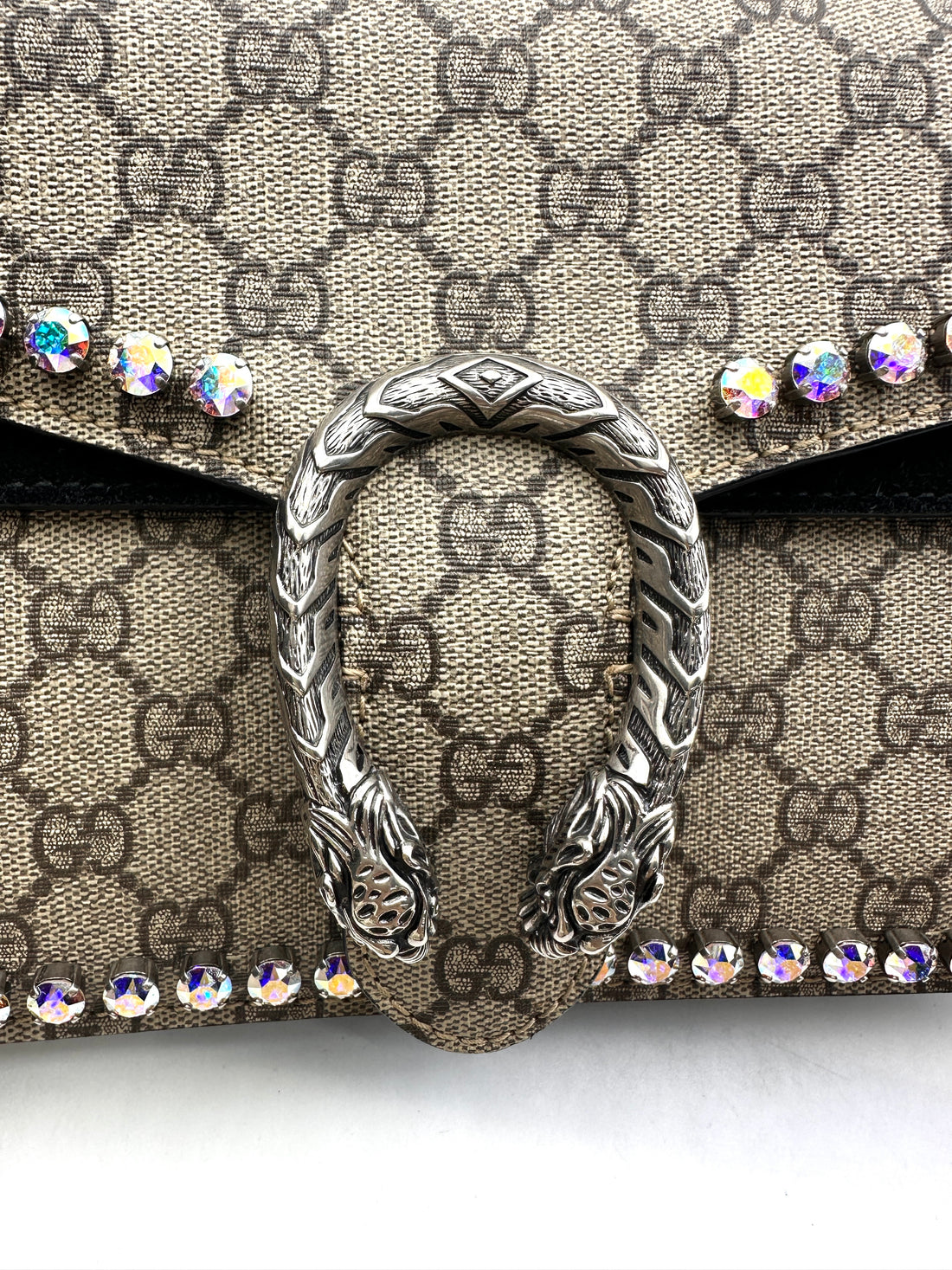 Gucci Dionysus GG Supreme Crystal Canvas Shoulder Bag GG933