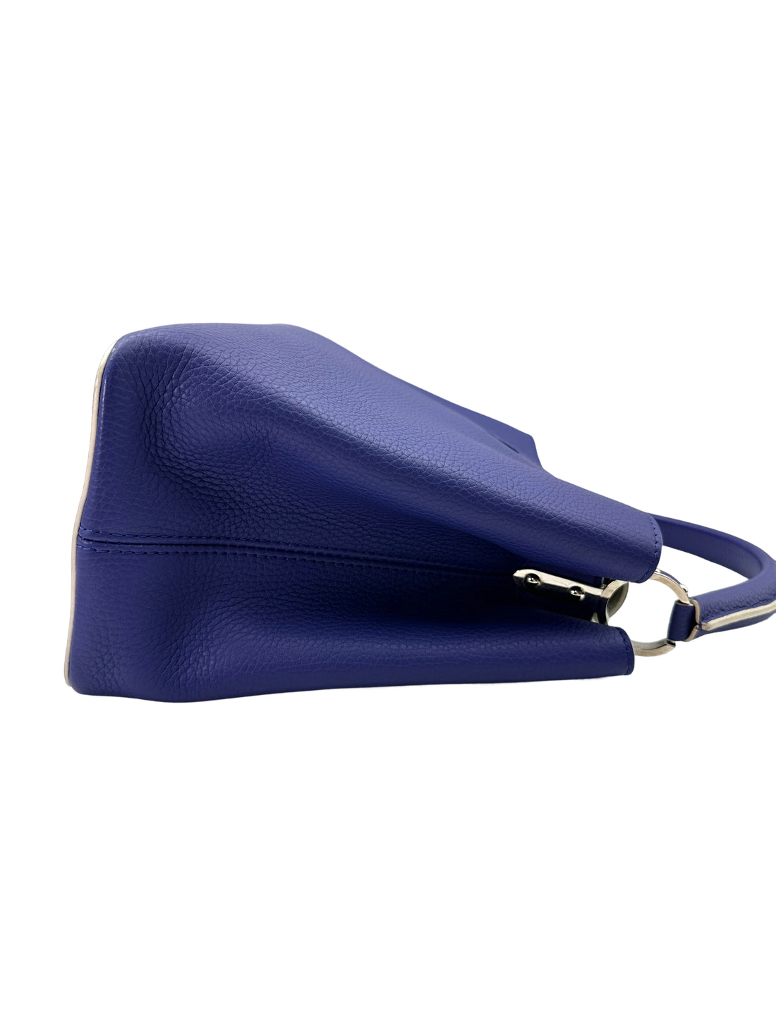 Louis Vuitton Capucines Blue Leather Handle Bag LV2656