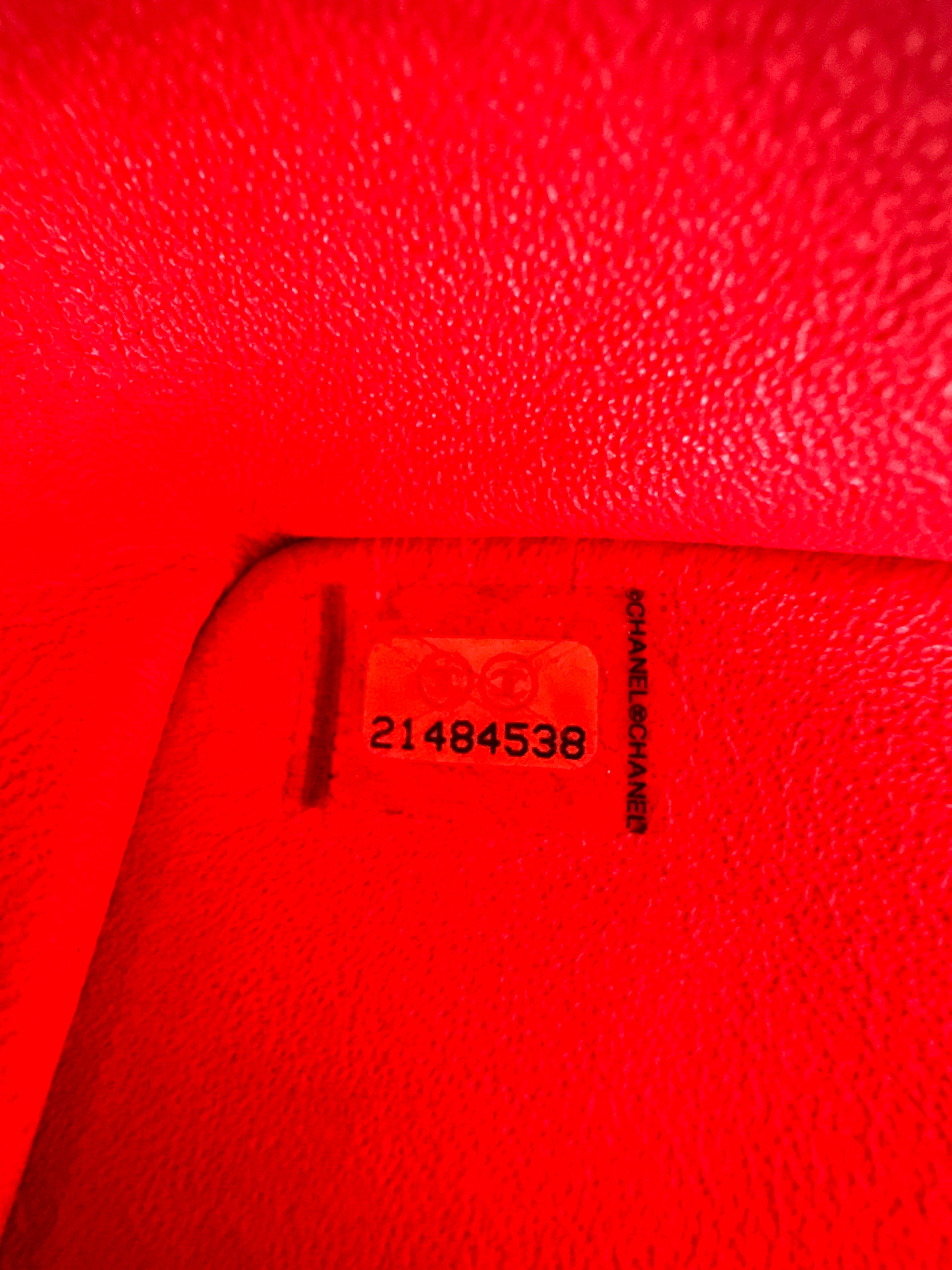 Chanel Classic Flap Red Quilted Patent Leather Shoulder Bag With Silver Buckle(21***38) CC1908