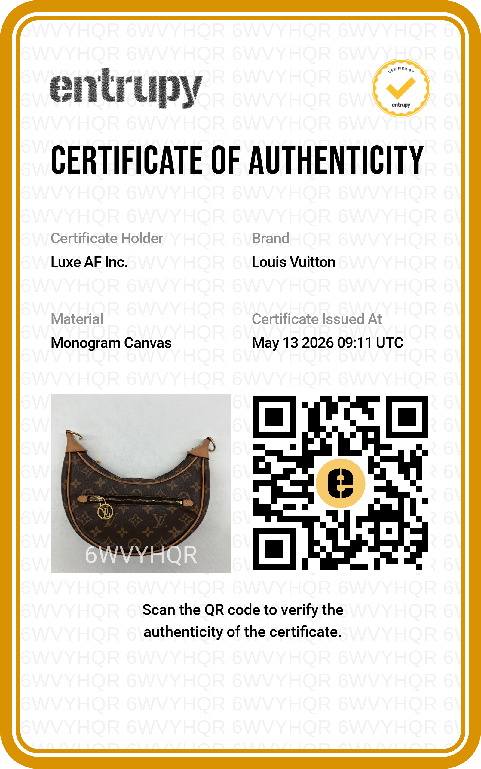 Louis Vuitton Loop Monogram Canvas Shoulder Bag LV2658