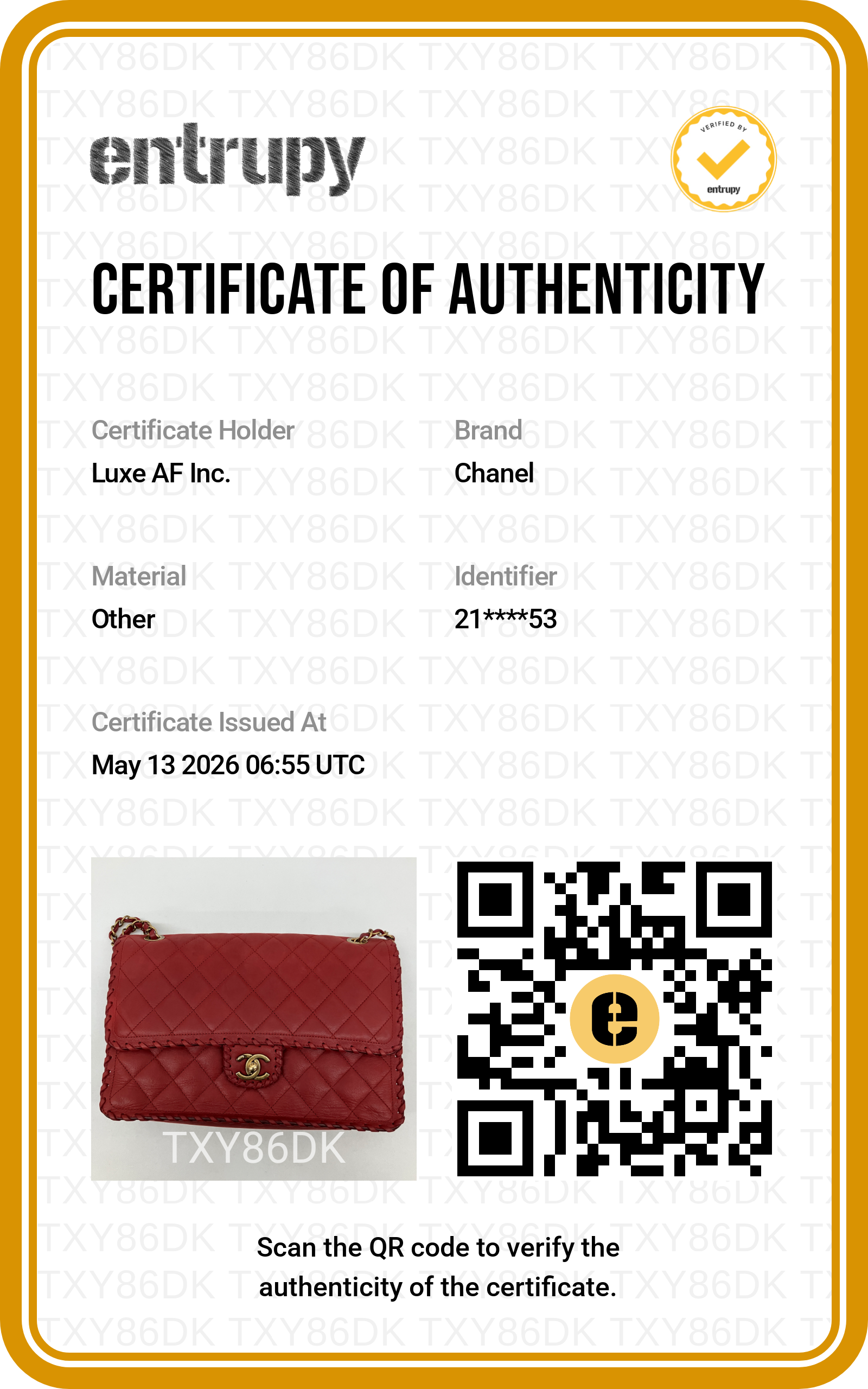 Chanel Classic Flap Red Quilted Leather Shoulder Bag With Gold Buckle(21***53) CC1905