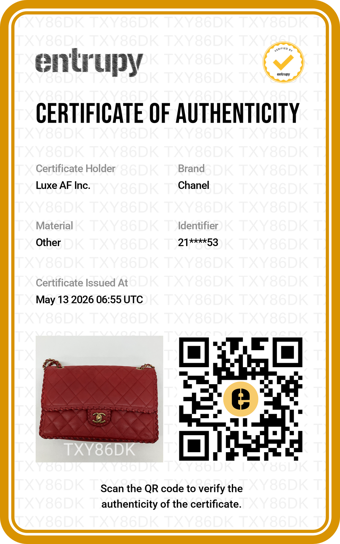 Chanel Classic Flap Red Quilted Leather Shoulder Bag With Gold Buckle(21***53) CC1905