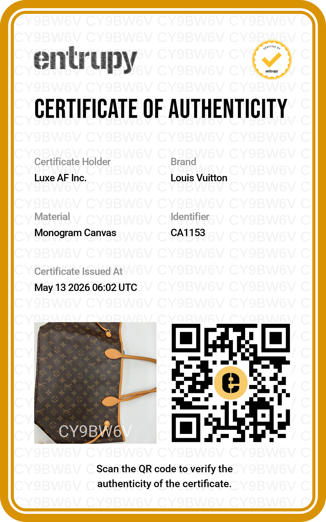 Louis Vuitton Neverfull Monogram Canvas Shoulder Bag LV2650