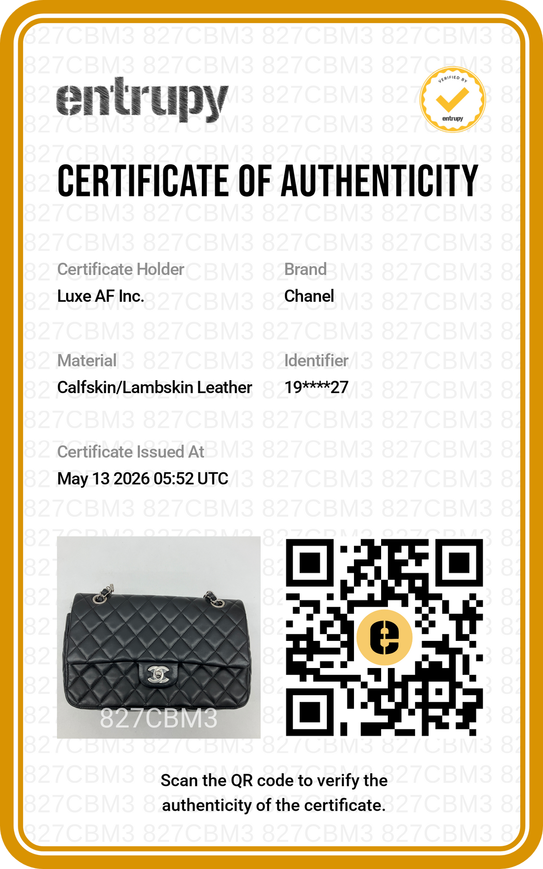 Chanel Classic Flap Black Quilted Leather Medium Size Flap Bag With Crystal Charms(19***27) IRIS216