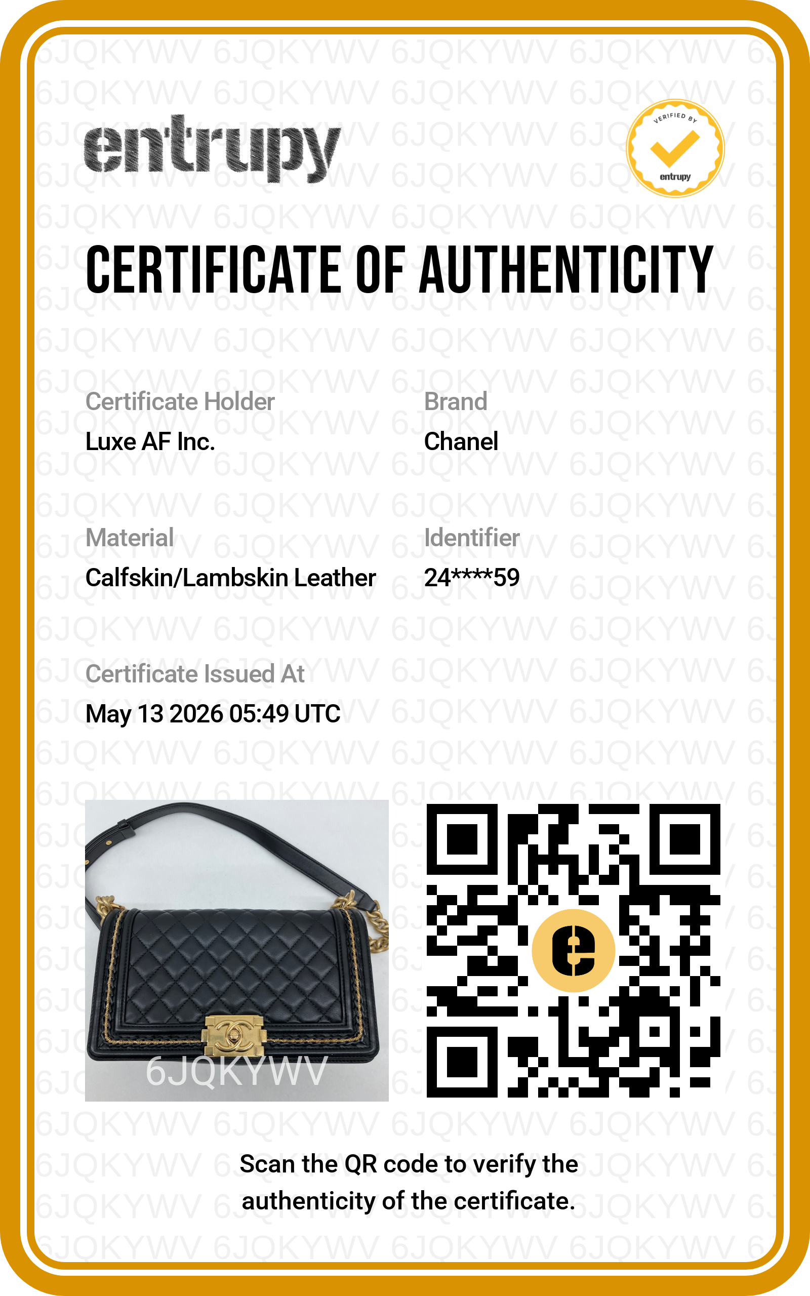 Chanel LeBoy Black Quilted Lambskin Medium Size Flap Bag With Gold Buckle(24***59) CC1909