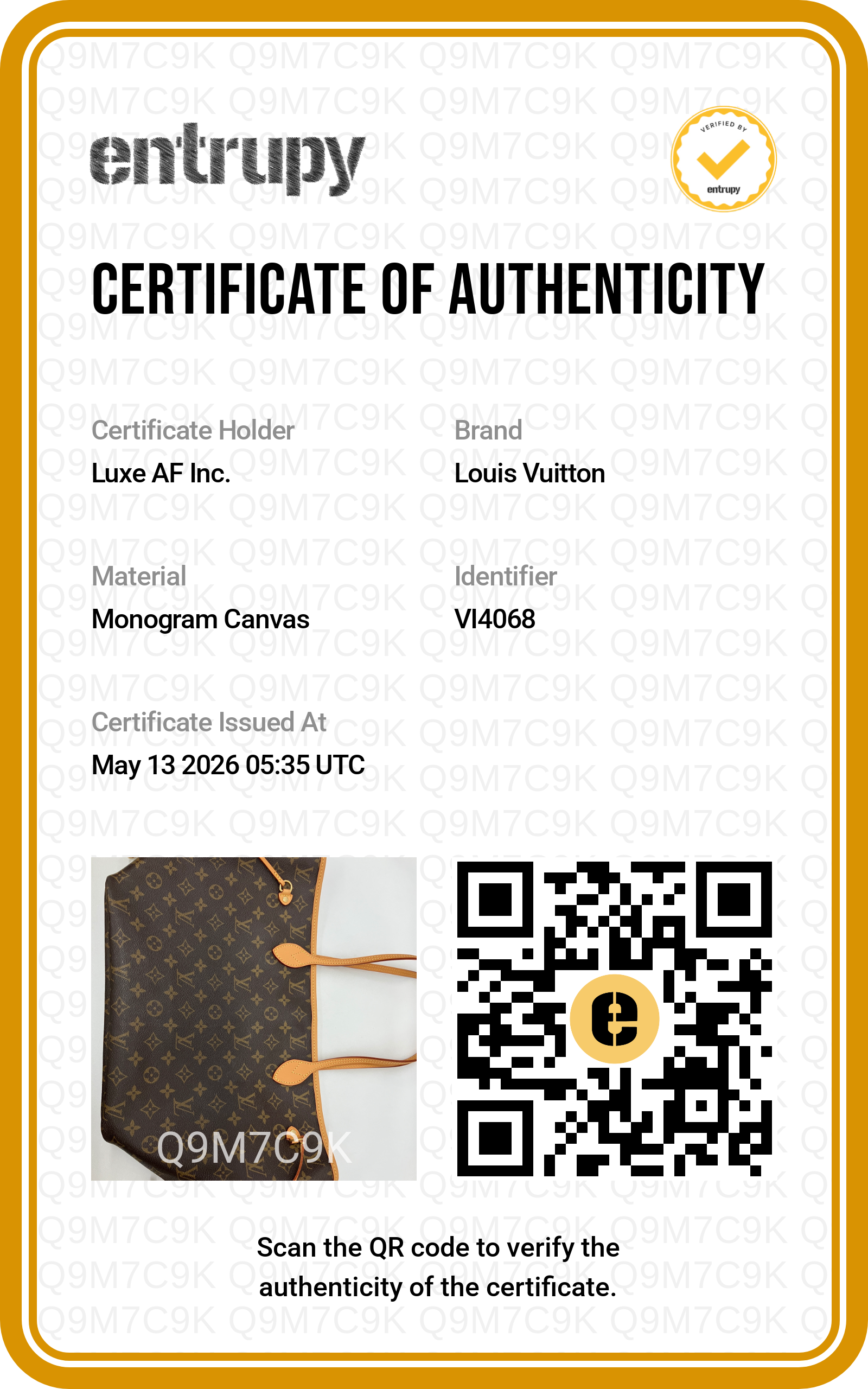 Louis Vuitton Neverfull Monogram Canvas Shoulder Bag LV2649