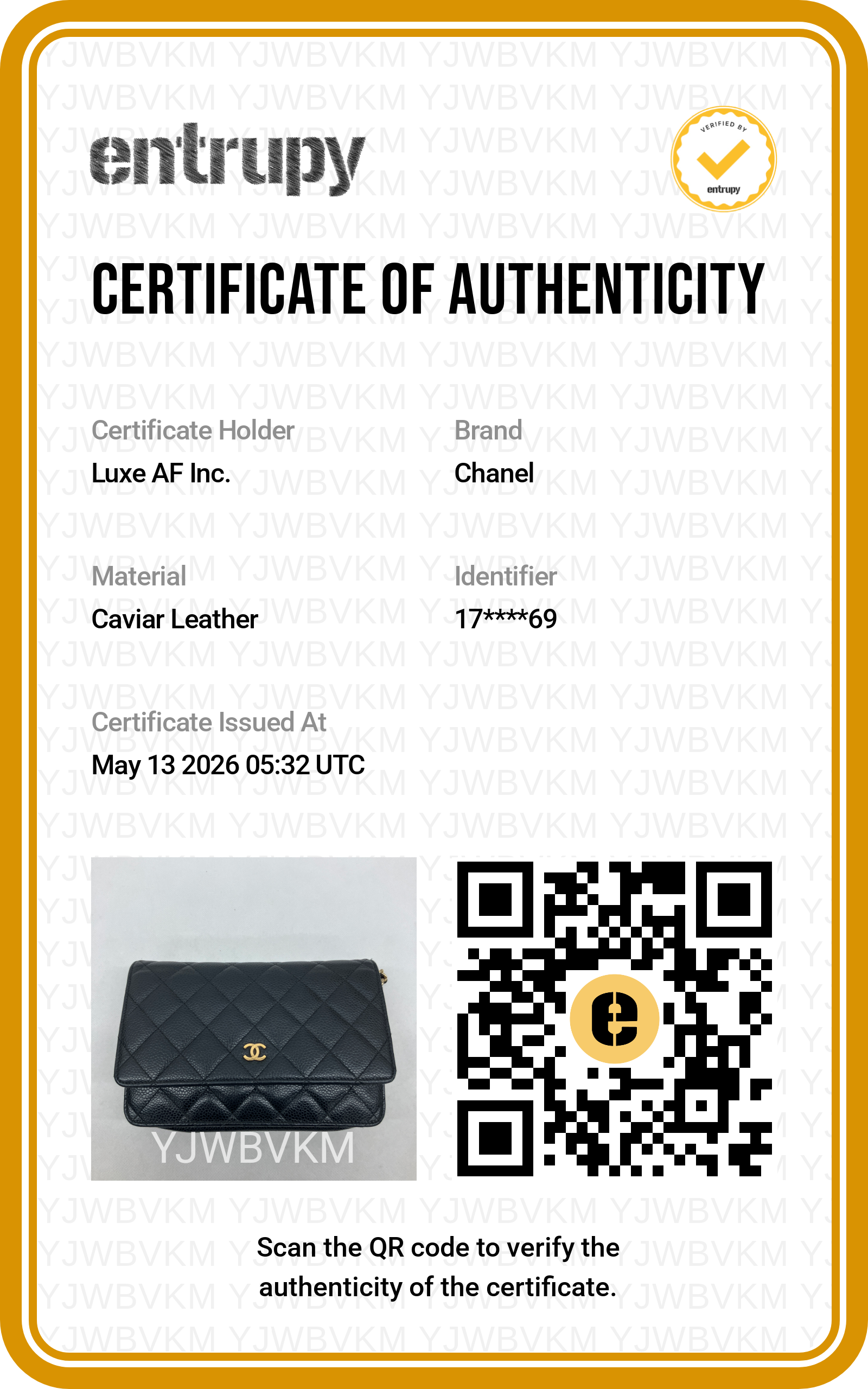 Chanel Black Quilted Leather Wallet On Chain(17***69) IRIS215