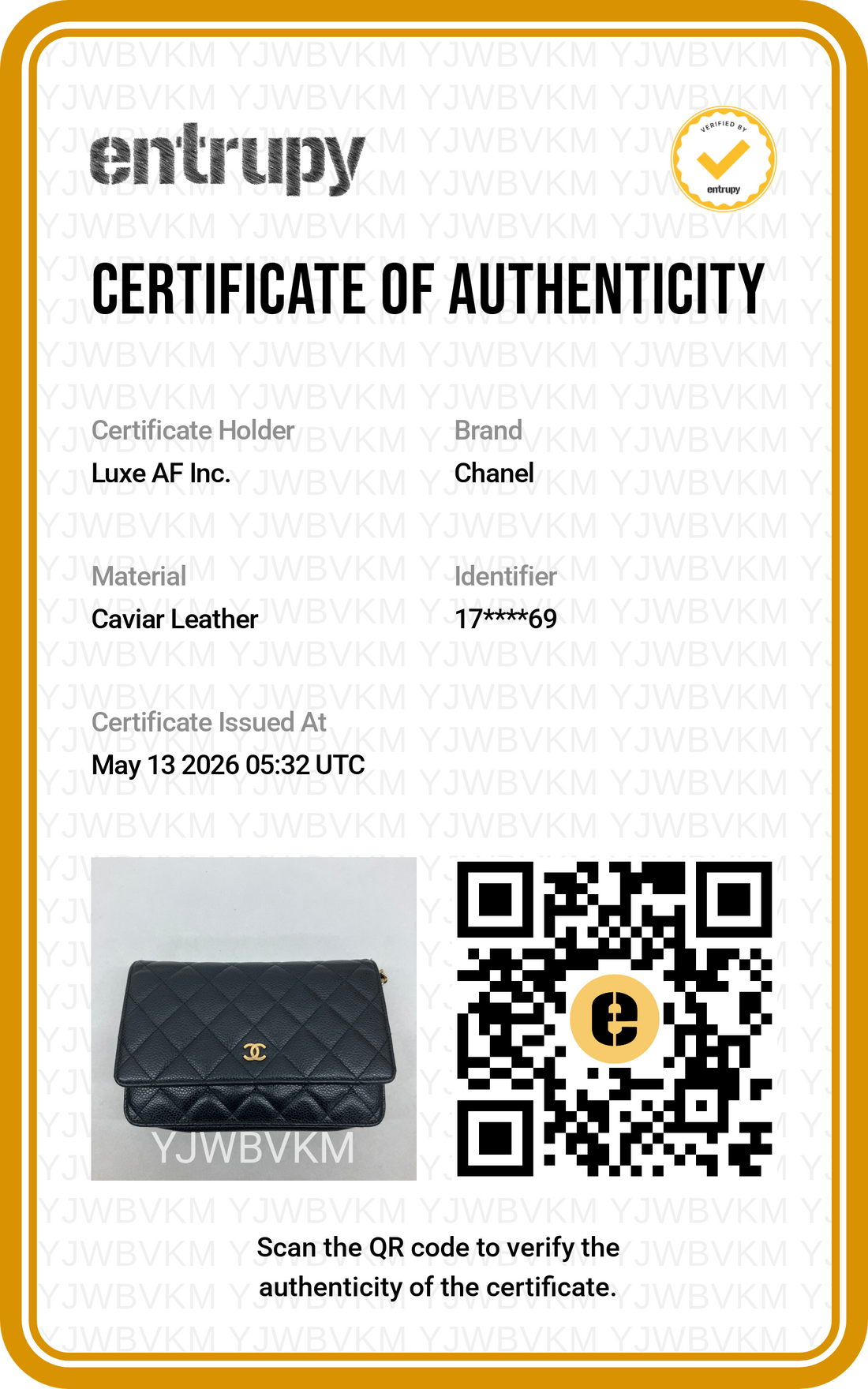 Chanel Black Quilted Leather Wallet On Chain(17***69) IRIS215