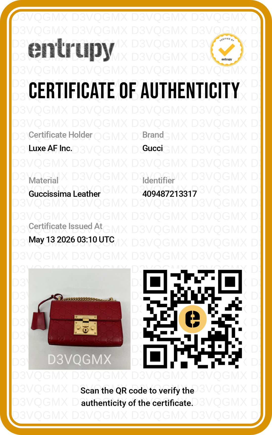 Gucci Padlock Red Guccissima Leather Shoulder Bag GG931