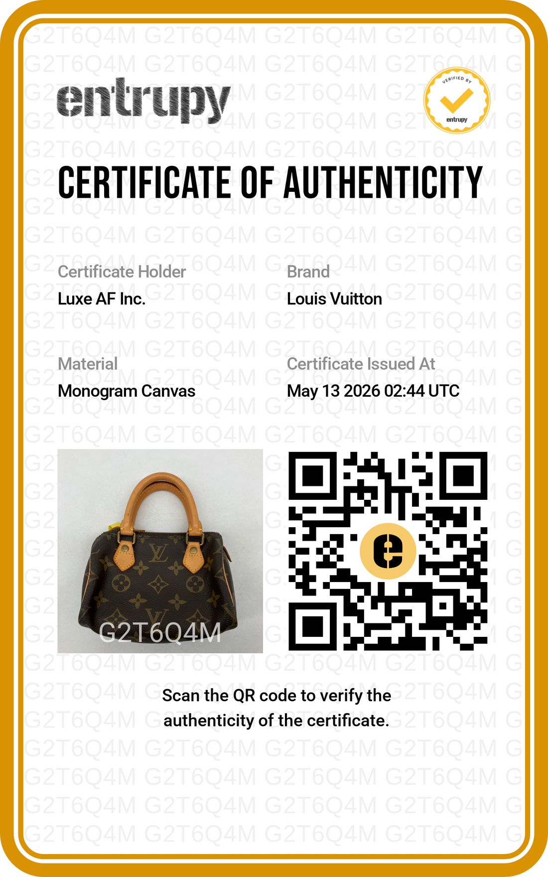 Louis Vuitton Speedy Monogram Canvas Mini Handle Bag LV2646