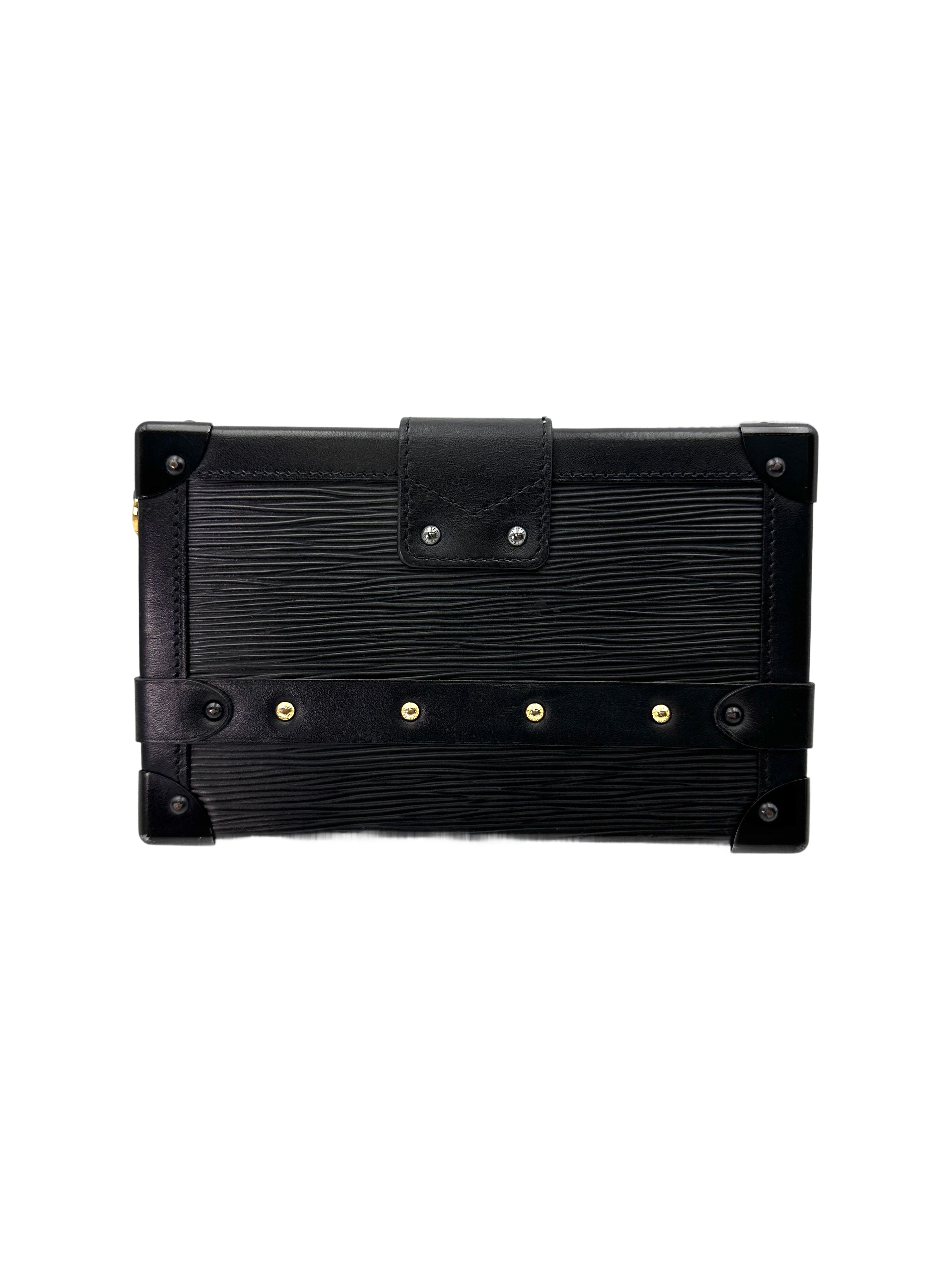 Louis Vuitton Petite Malle Black Epi Leather Shoulder Bag LV2672