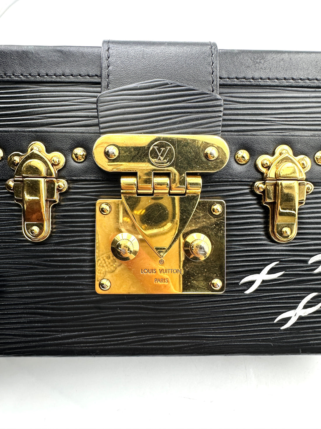 Louis Vuitton Petite Malle Black Epi Leather Shoulder Bag LV2672