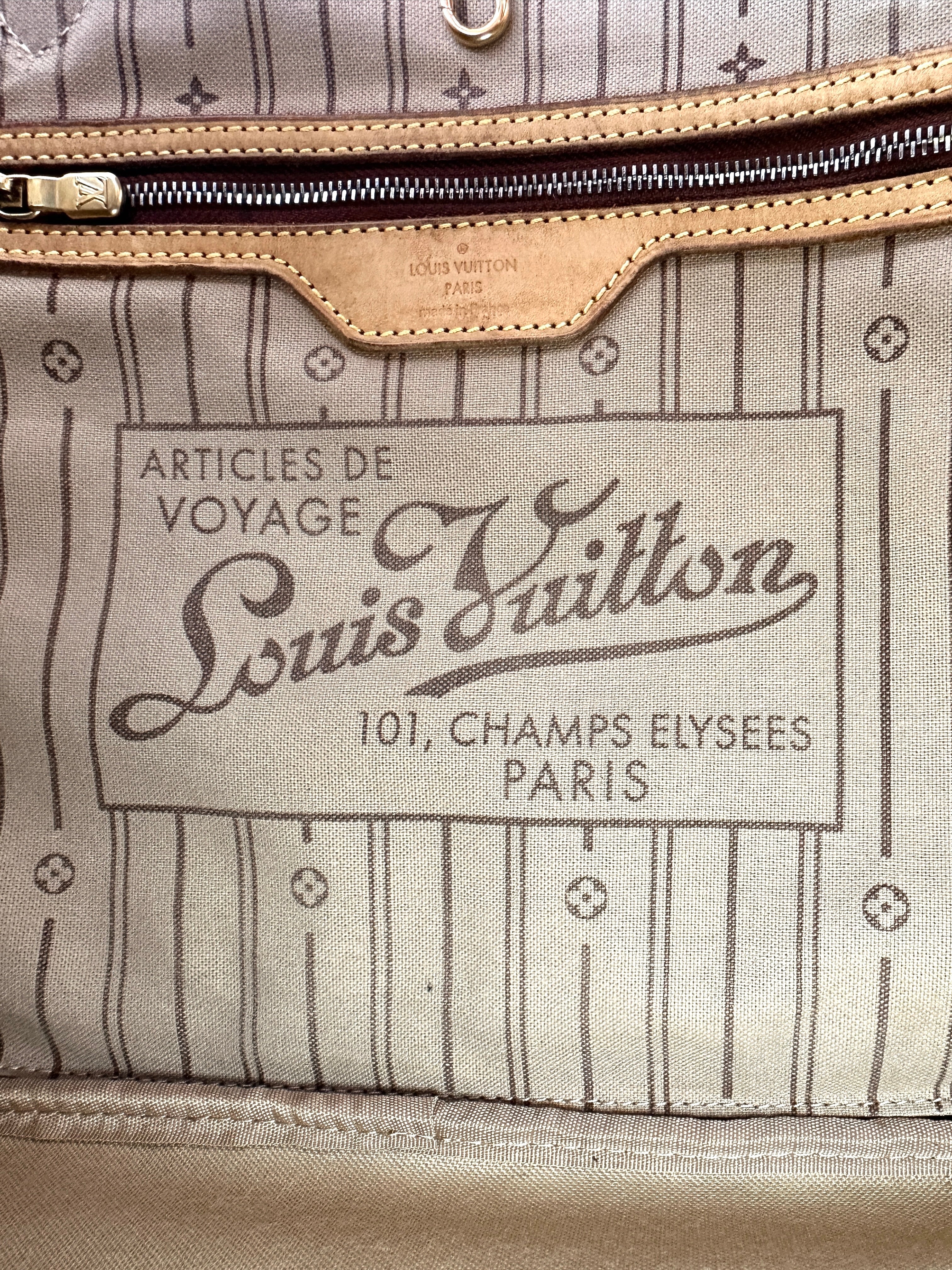 Louis Vuitton Neverfull Monogram Canvas Shoulder Bag LV2661