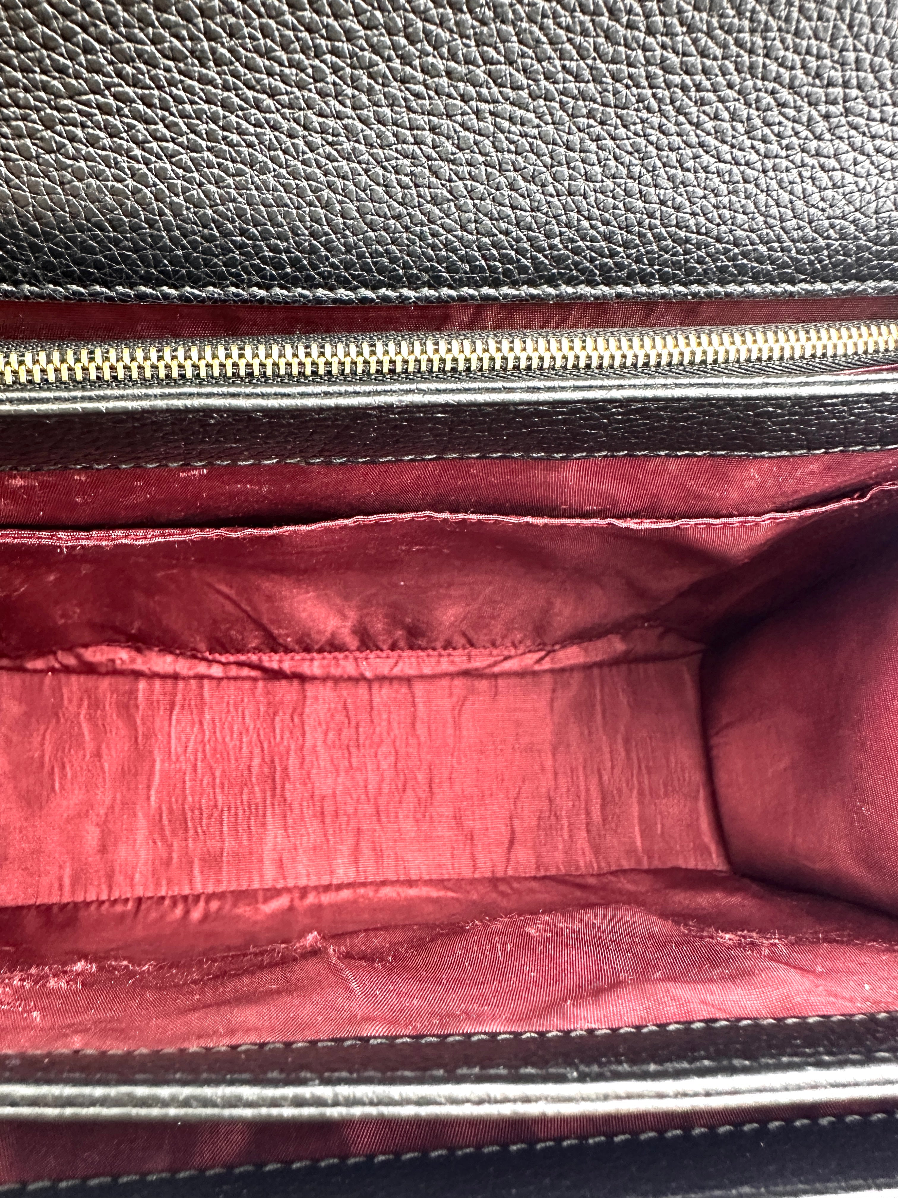 Gucci Zumi Black Leather Shoulder Bag GG937