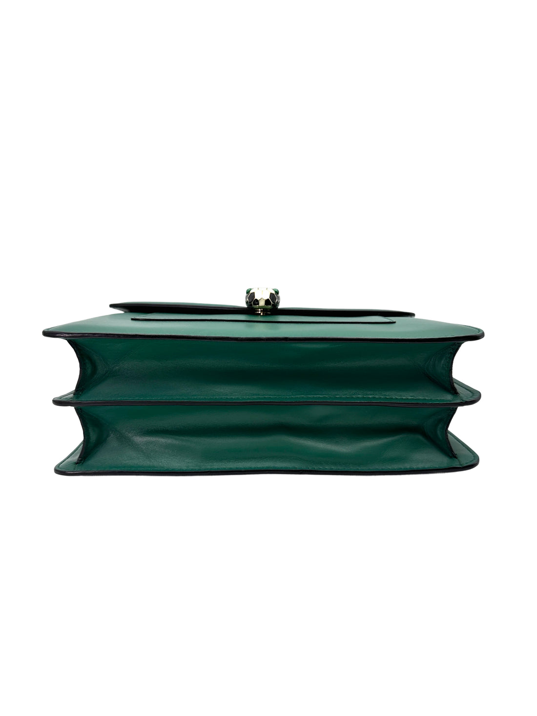 Bvlgari Serpenti Forever Green Leather Shoulder Bag BS41