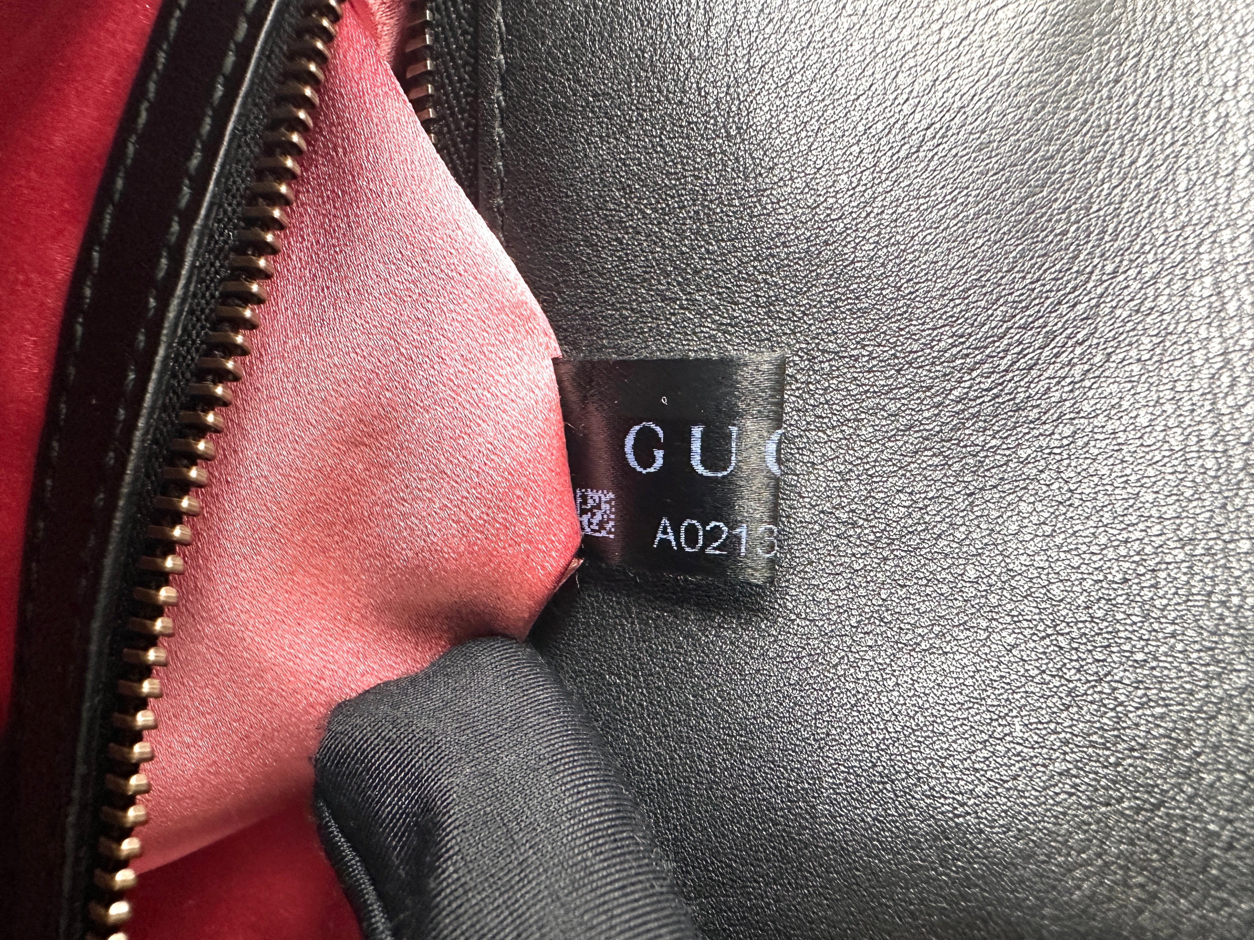 Gucci GG Marmont Black Velvet Shoulder Bag GG939