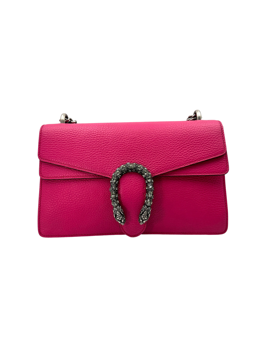 Gucci Dionysus Pink Leather Medium Size Shoulder Bag GG942